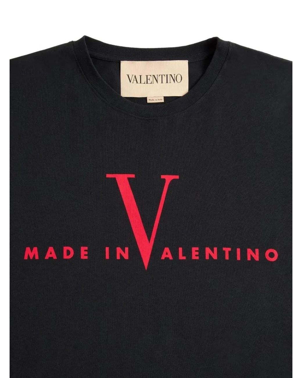 Valentino Garavani Black T-Shirt With Made for men