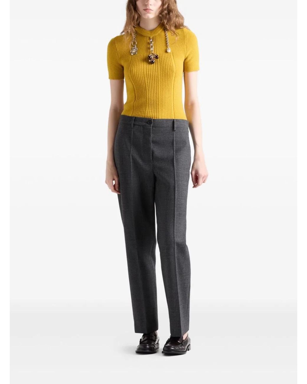 Prada Yellow Tops