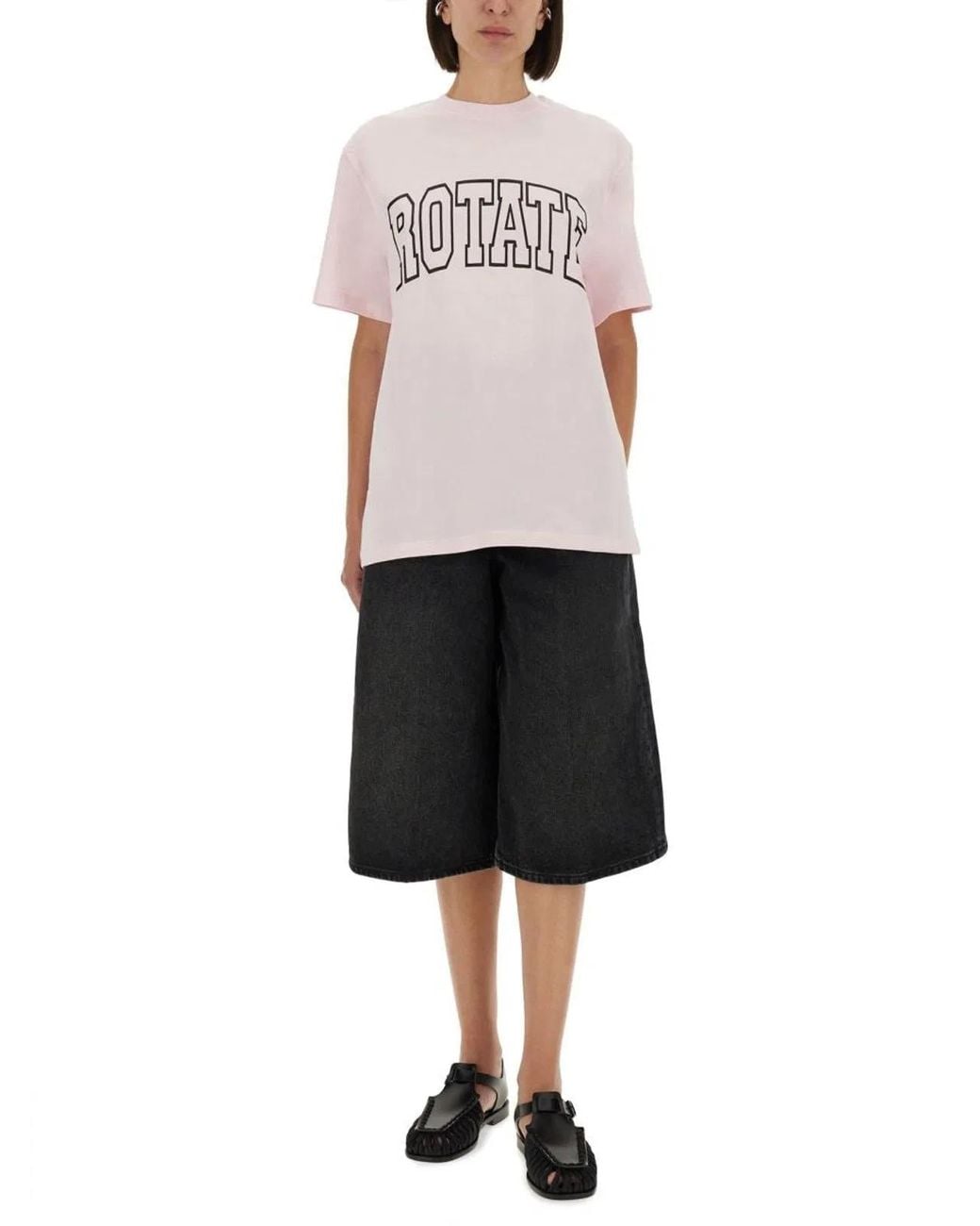 ROTATE BIRGER CHRISTENSEN Multicolor Cotton T-Shirts