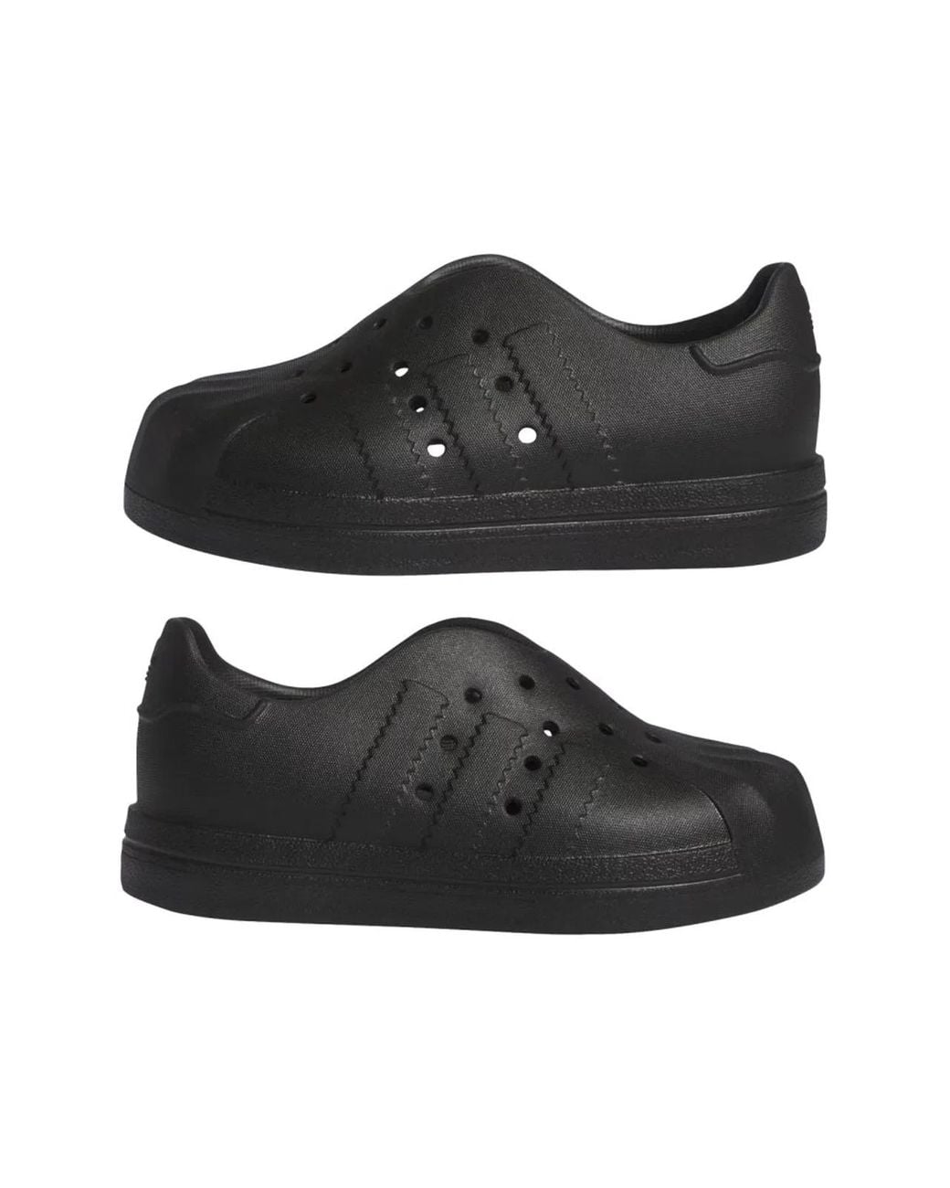 Adidas Originals Black Mini Superstar 360 Sneakers For Kids
