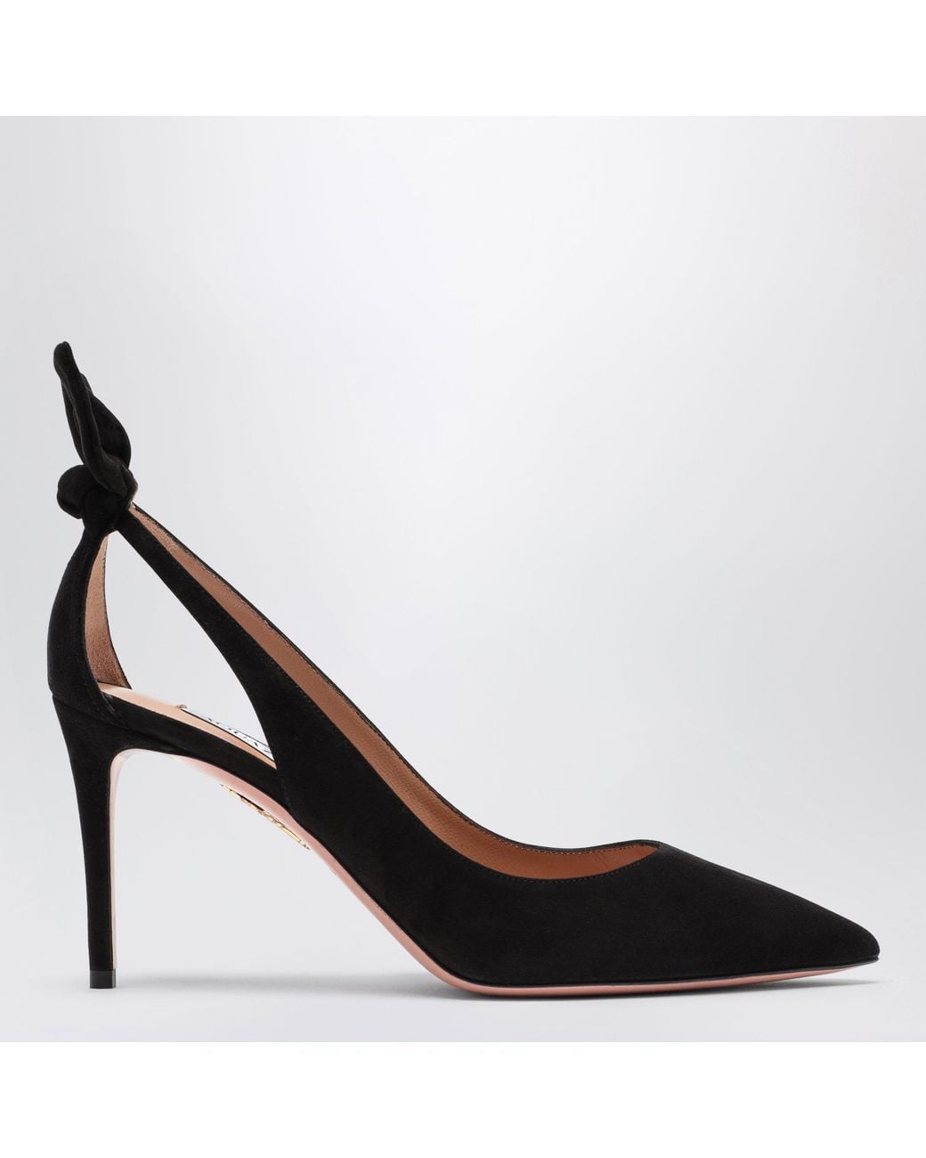 Aquazzura Black Suede Deneuve Pumps
