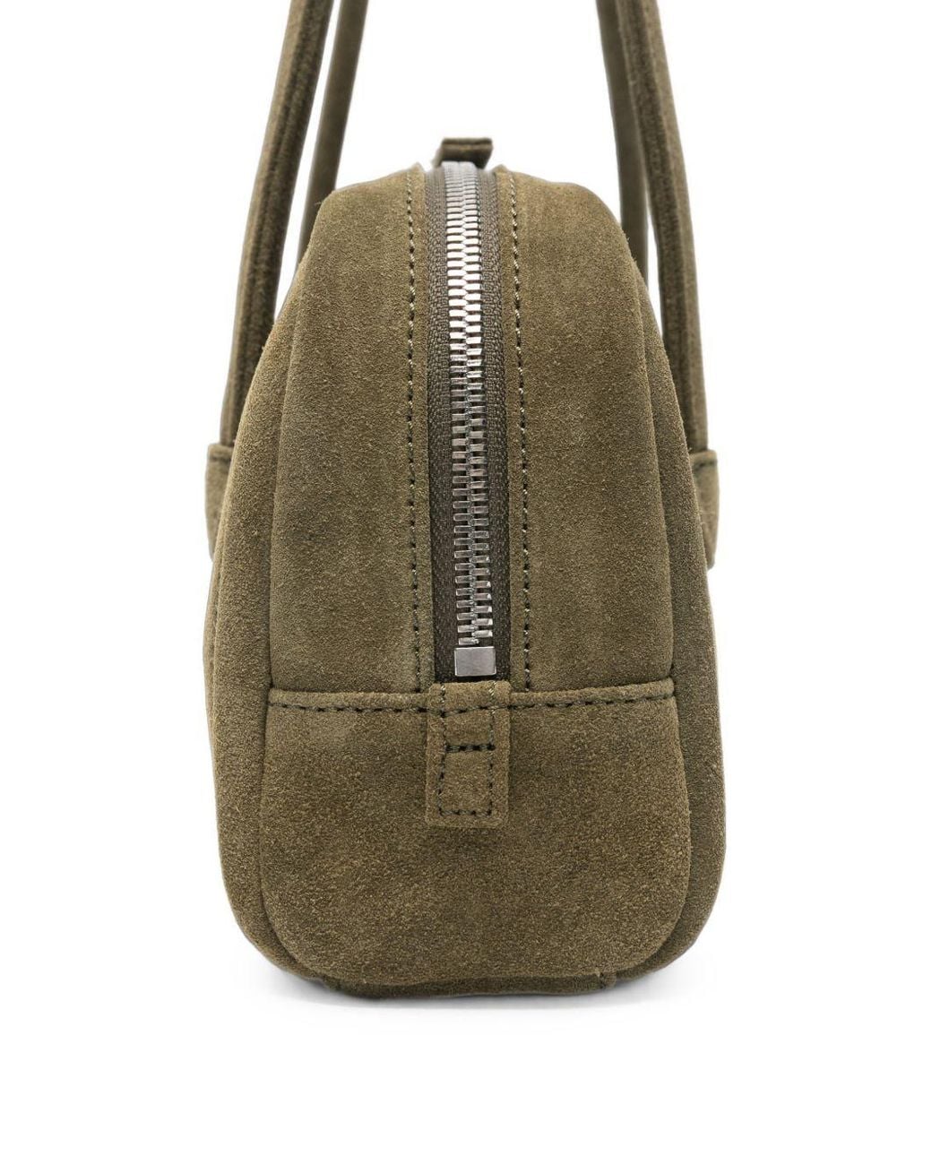 MARGE SHERWOOD Green Leather Boston Bag