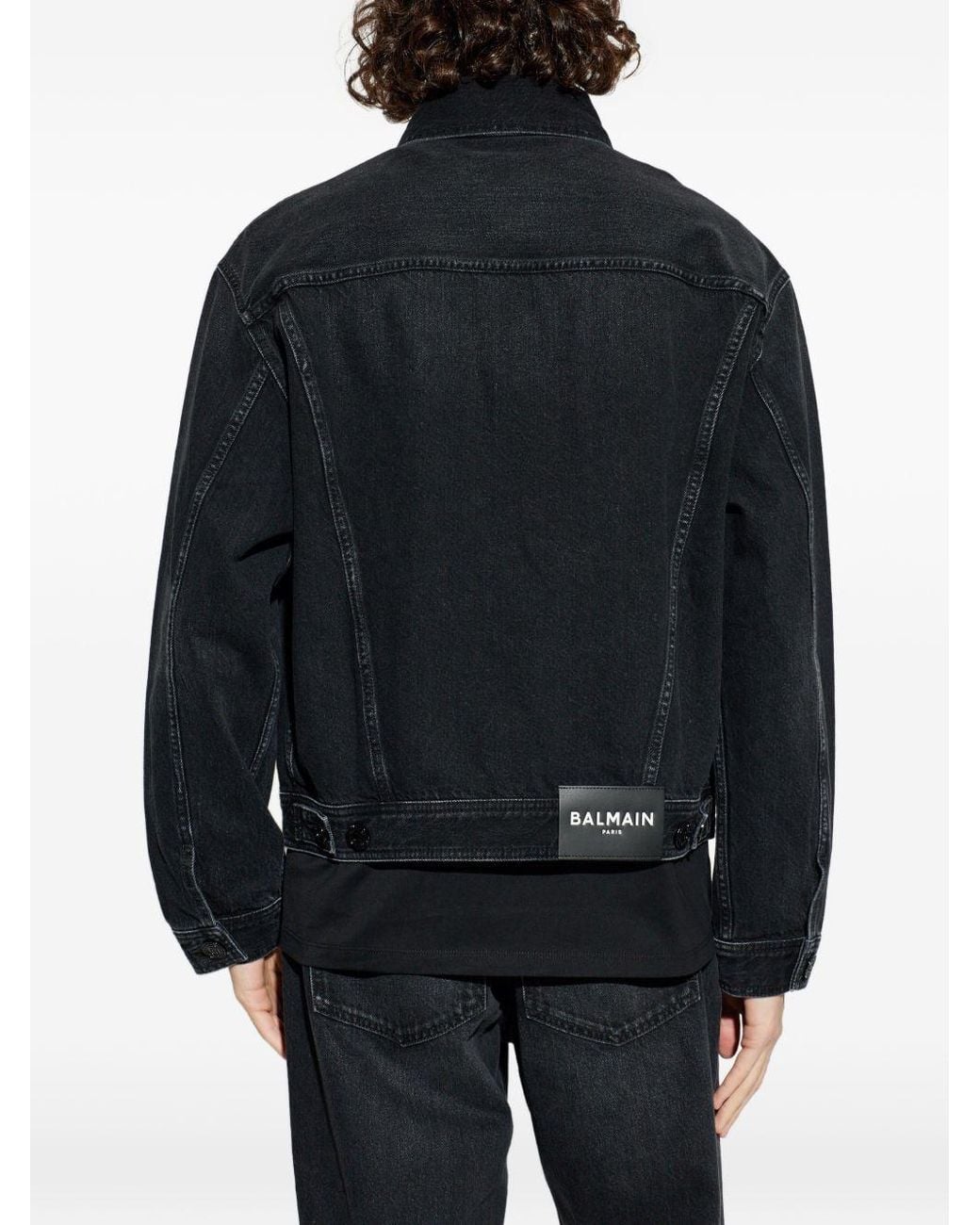 Balmain Blue Denim Jacket for men