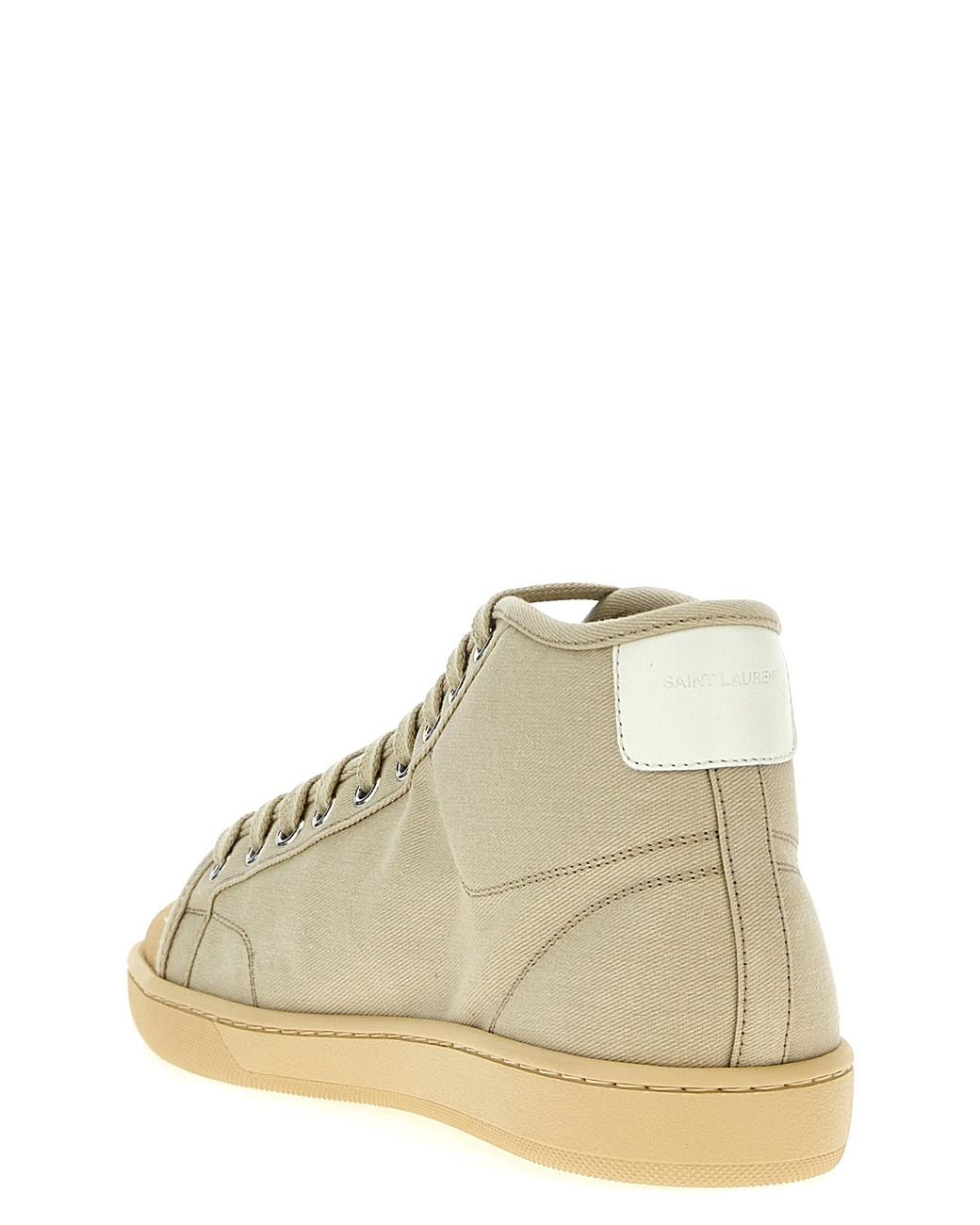 Saint Laurent Natural 'Court Classic' Sneakers for men