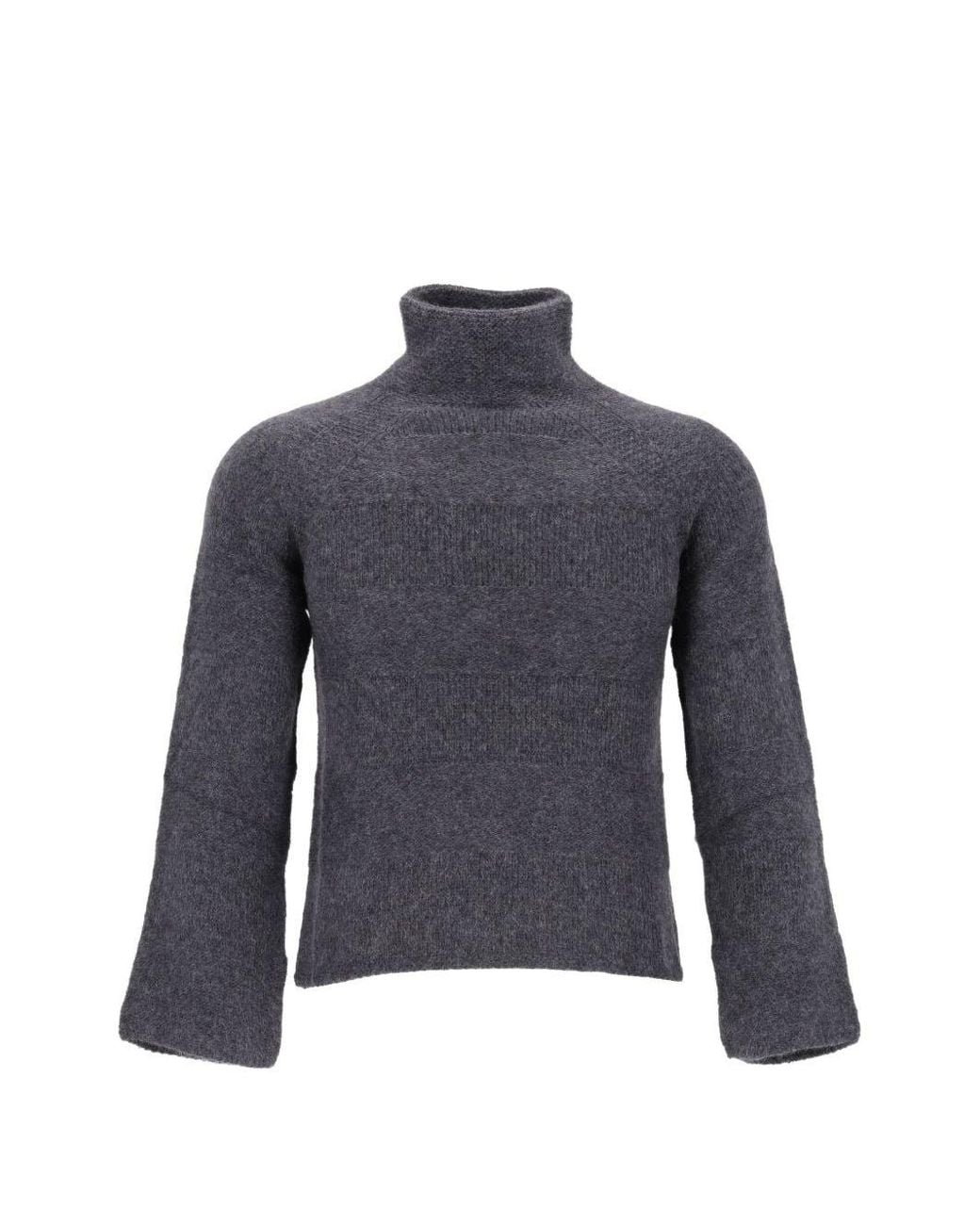 Emporio Armani Blue Wool Blend Sweater