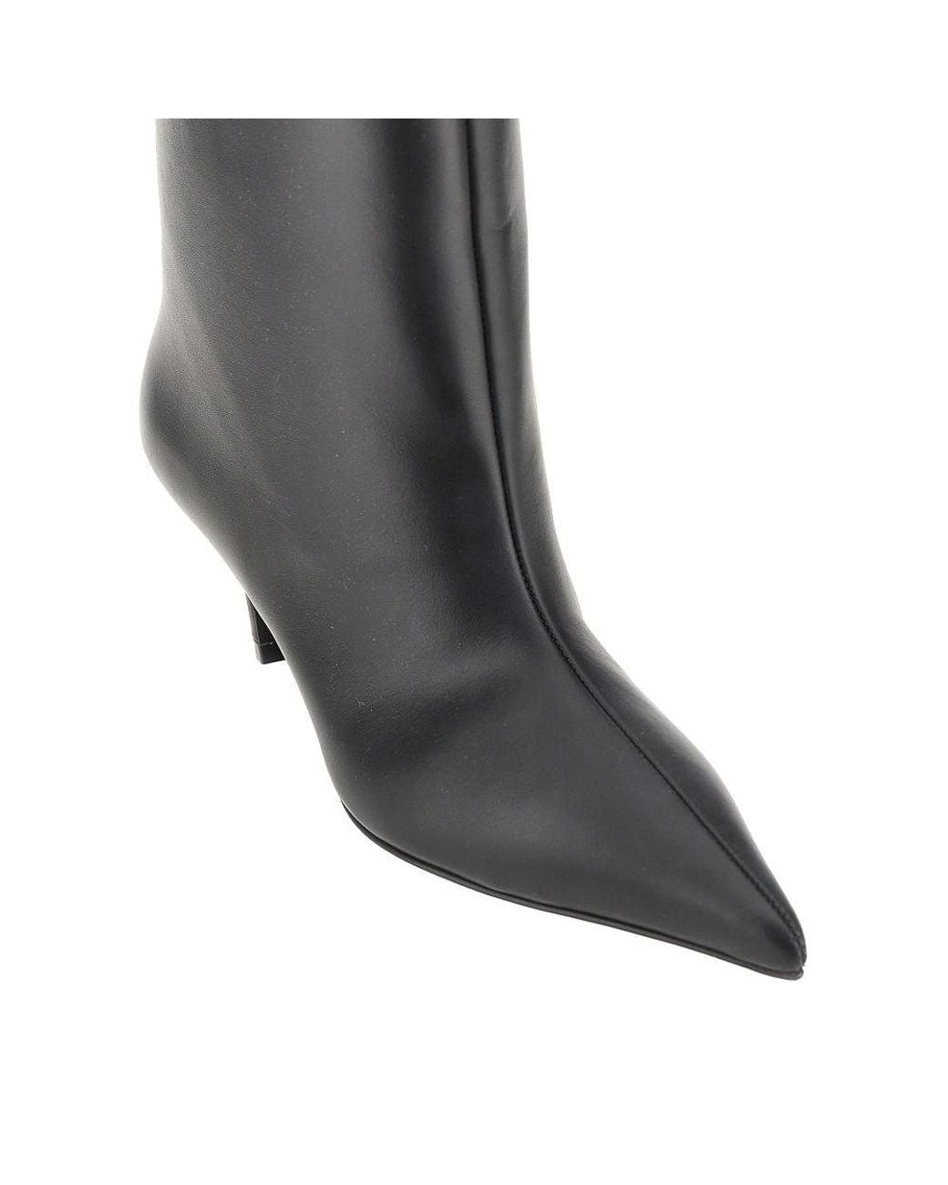 AMINA MUADDI Black Nappa Leather Fiona Boots