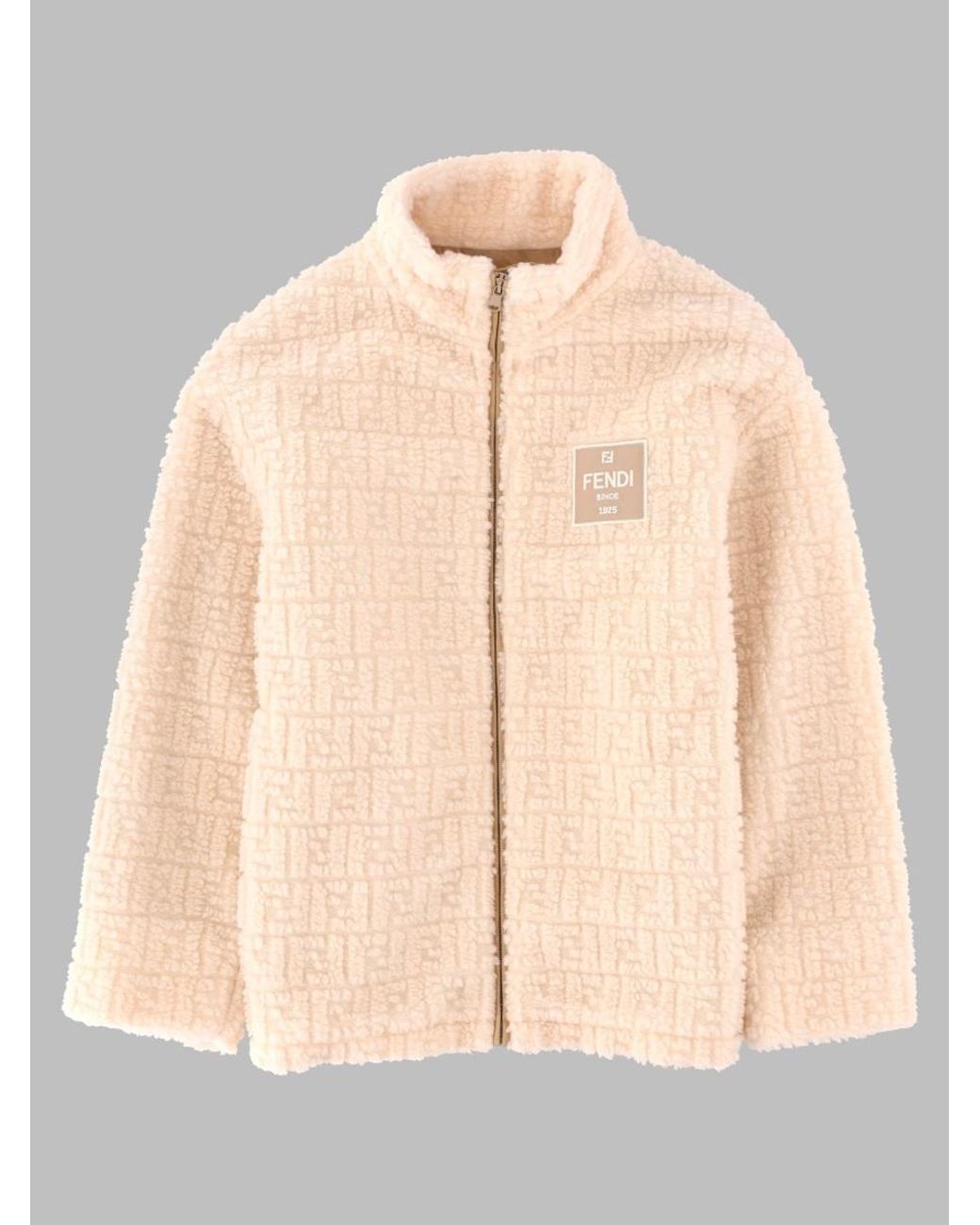 Fendi Natural Orsetto Ff Teddy Wool