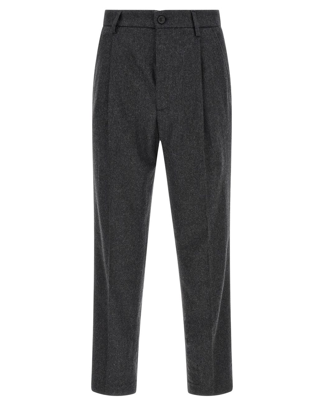 Department 5 Gray Wool Casual Pants for men