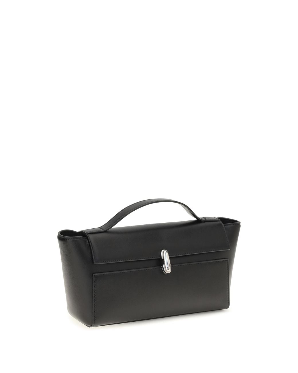 SAVETTE Black Symmetry Trapeze Clutch
