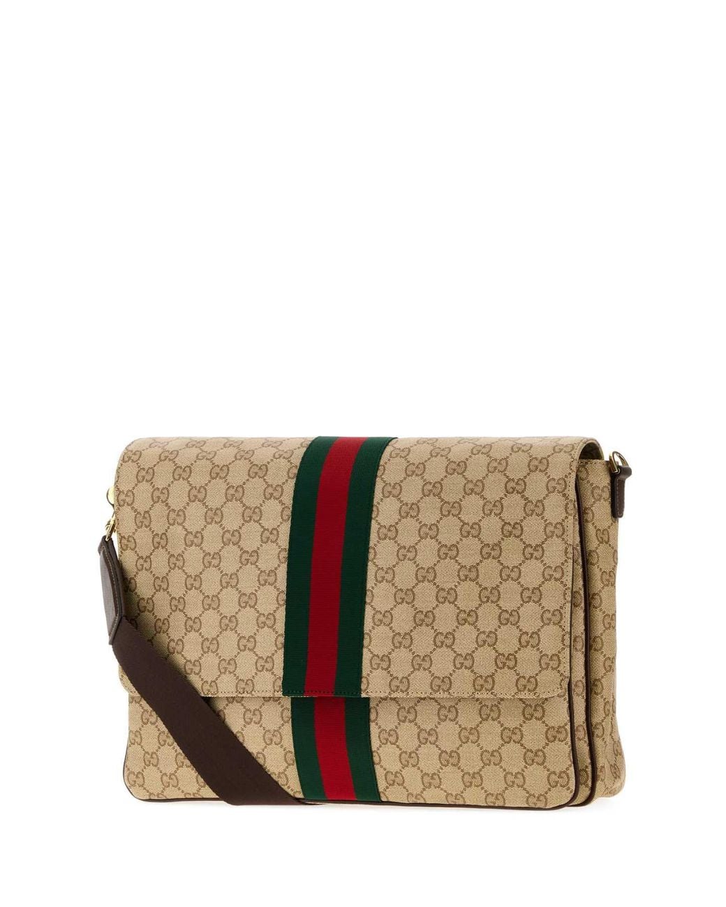 Gucci Brown Gg Canvas Crossbody Bag for men