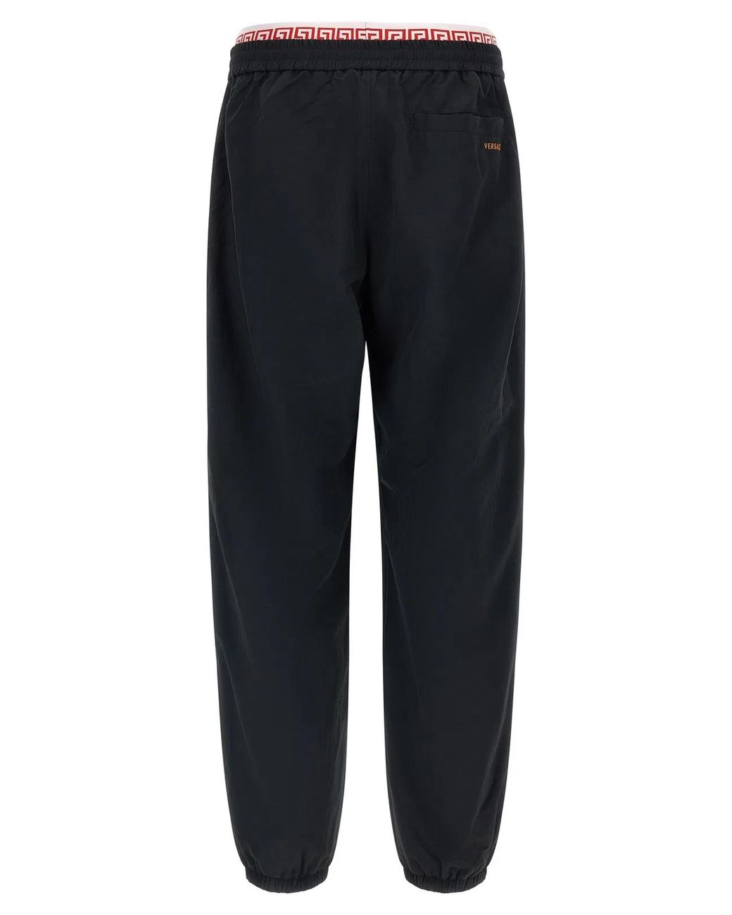 Versace Blue 'Greca' Pattern Joggers for men