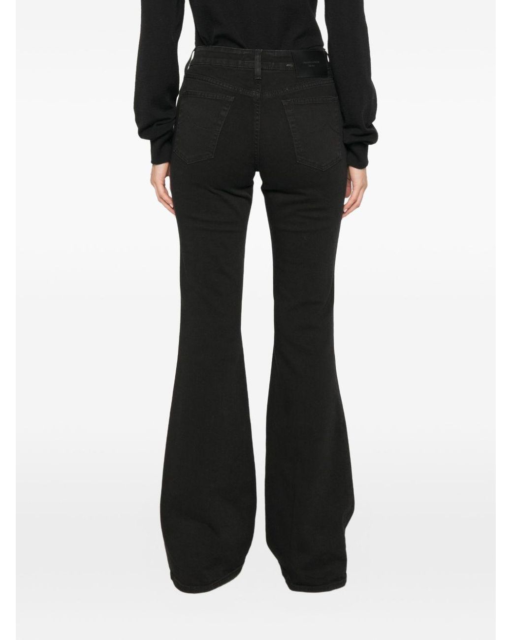 Jacob Cohen Black Flared Leg Denim Jeans