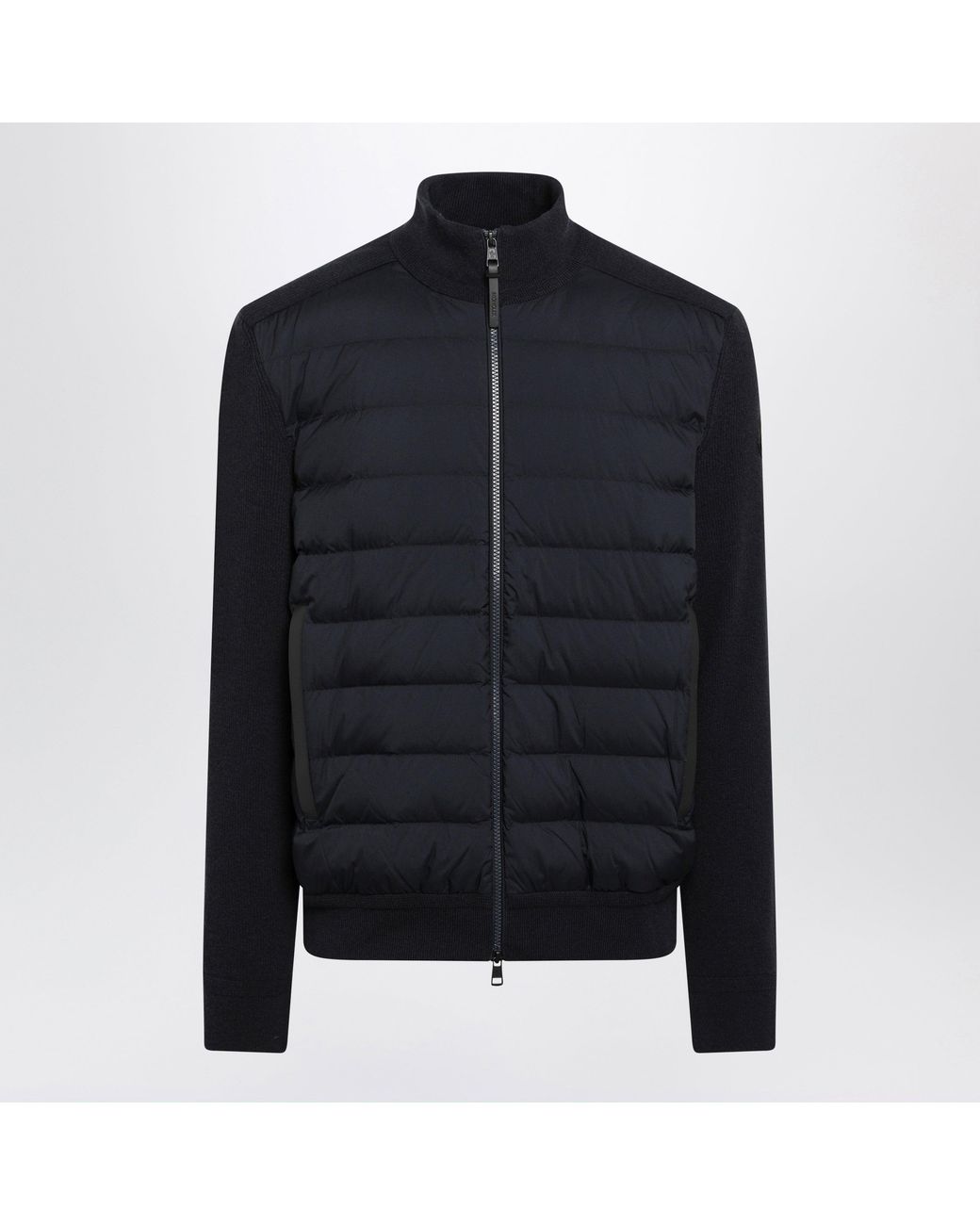 Moncler Blue Padded Cardigan for men