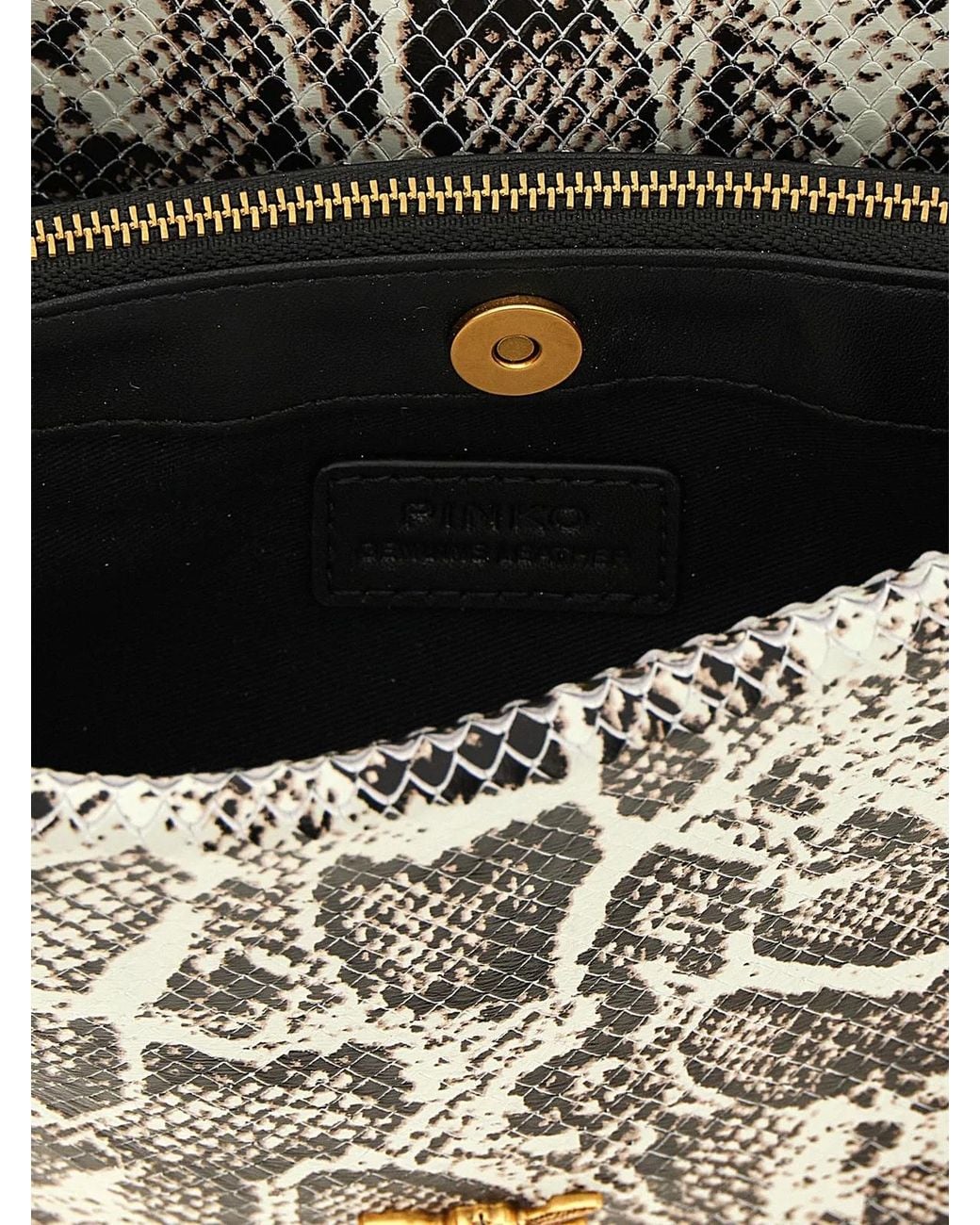 Pinko Gray Mini 'One Two Three Bag' Crossbody Bag