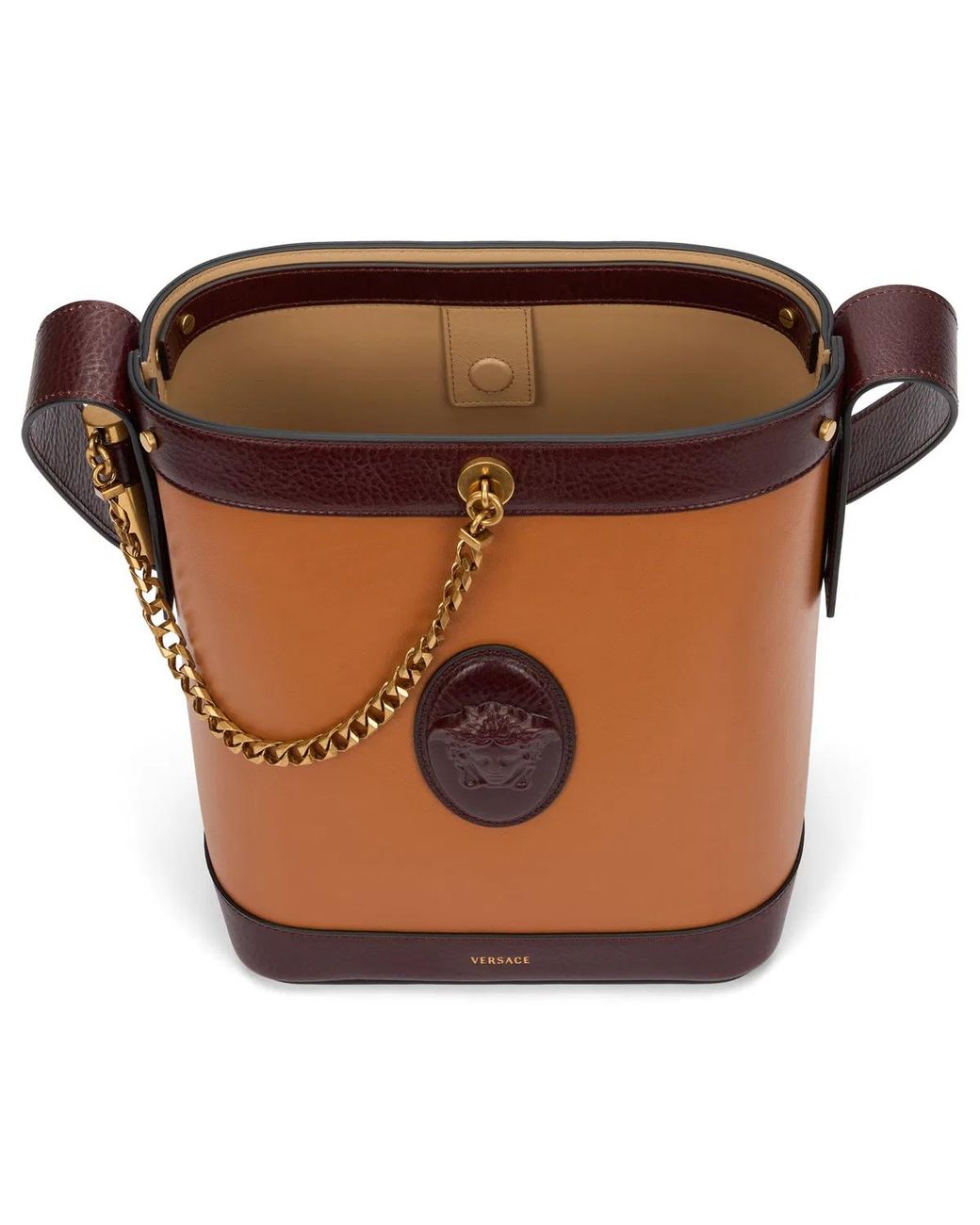 Versace Brown Medusa Bucket Bag
