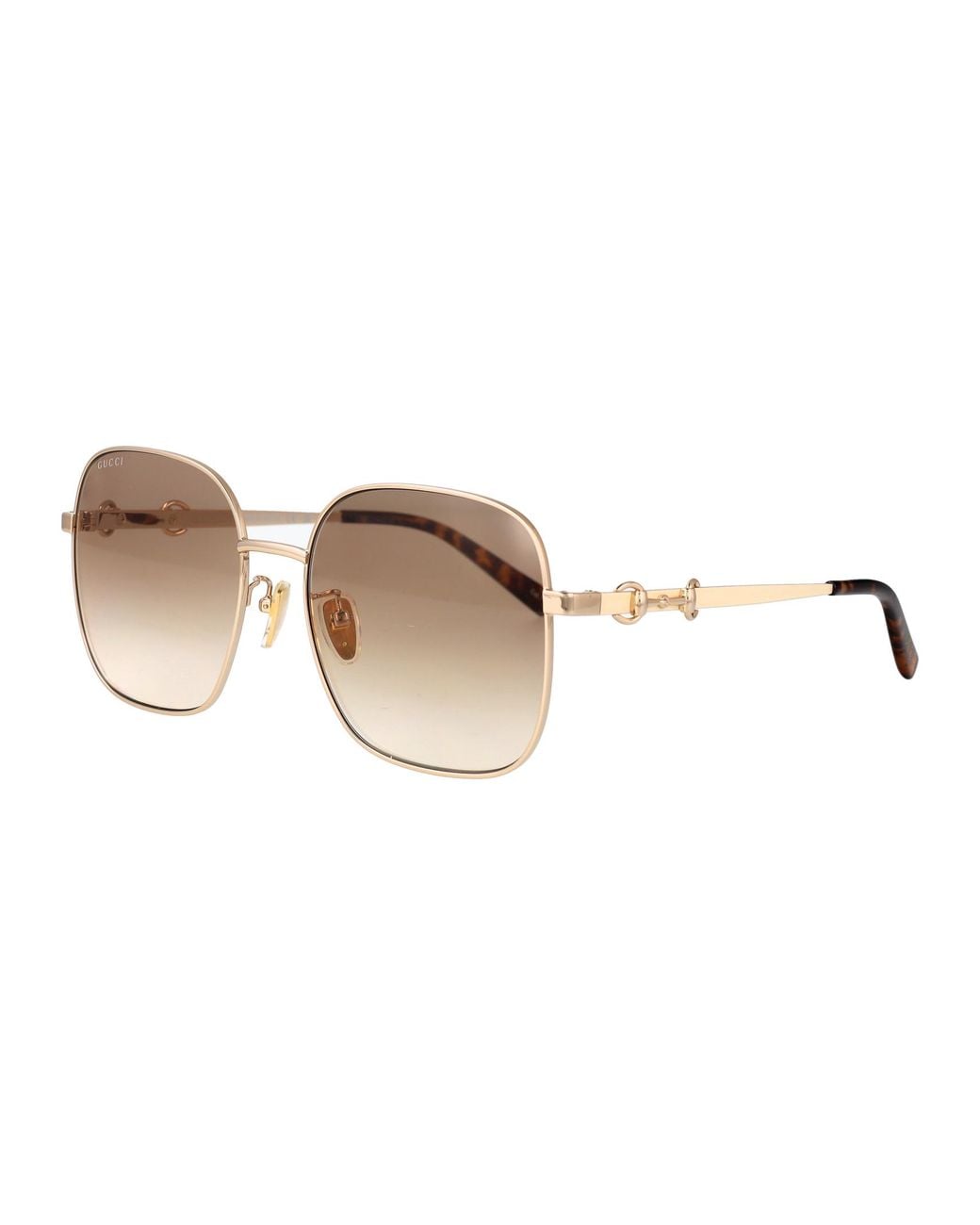 Gucci Natural Ivory- Metal Sunglasses
