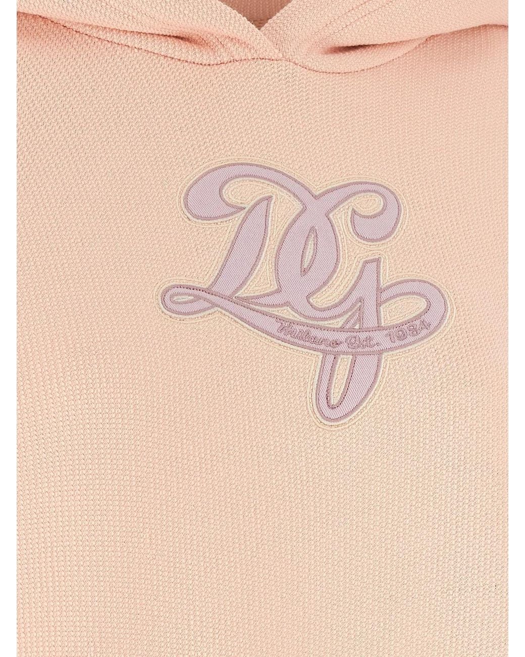 Dolce & Gabbana Natural Dolce & Gabbana Logo Embroidery Hoodie