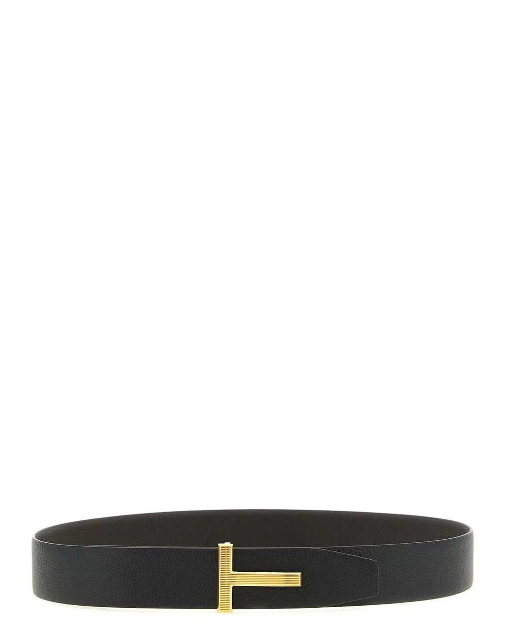 Tom Ford White Calfskin Regular Belt for men