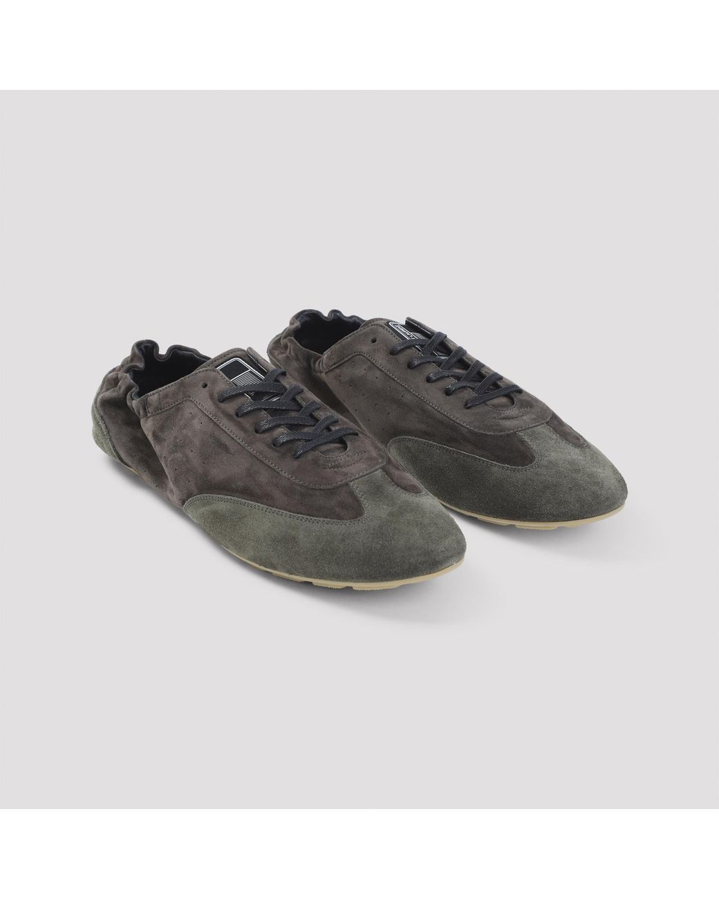 Saint Laurent Brown Two-Tone Suede Lewis Sneakers for men