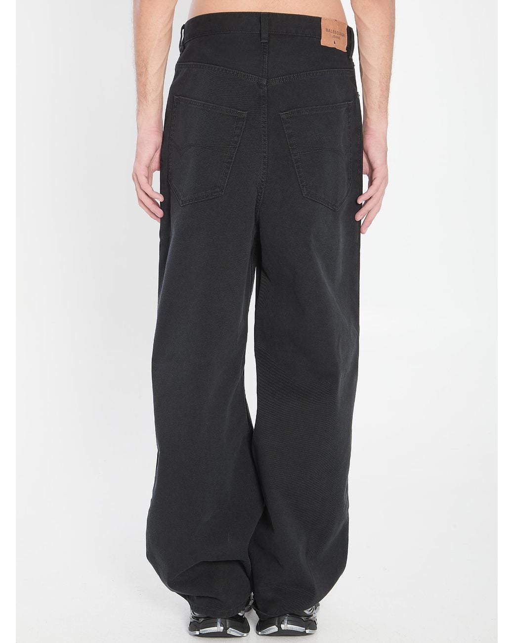 Balenciaga Black Baggy Pants for men