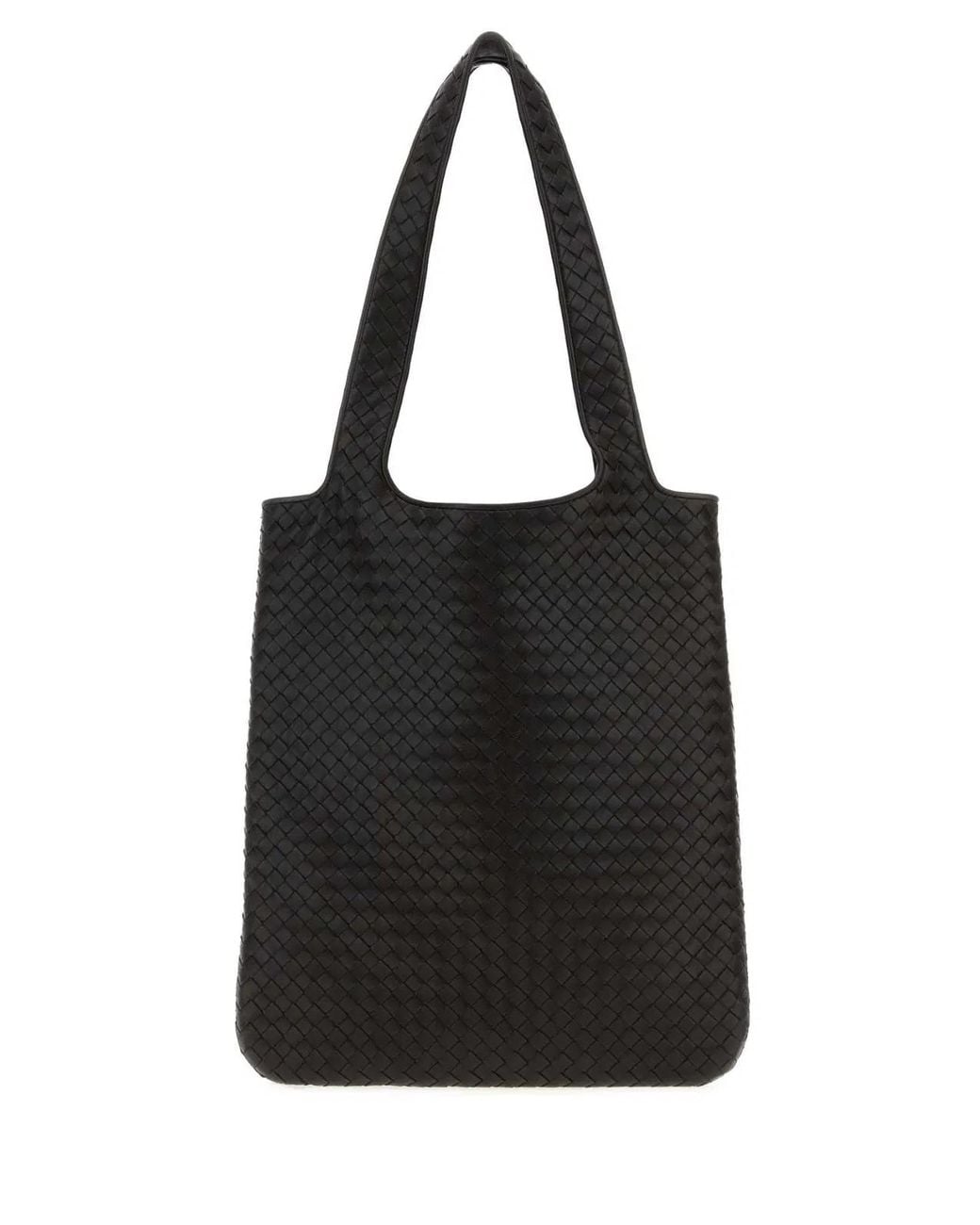 Bottega Veneta Black Dark Leather Veneto Shoulder Bag for men