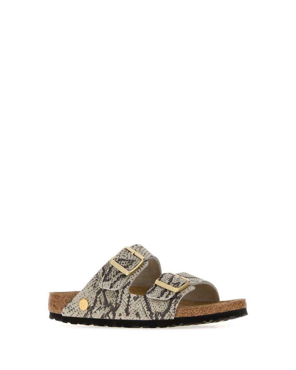 Birkenstock White Arizona Snake Oyster