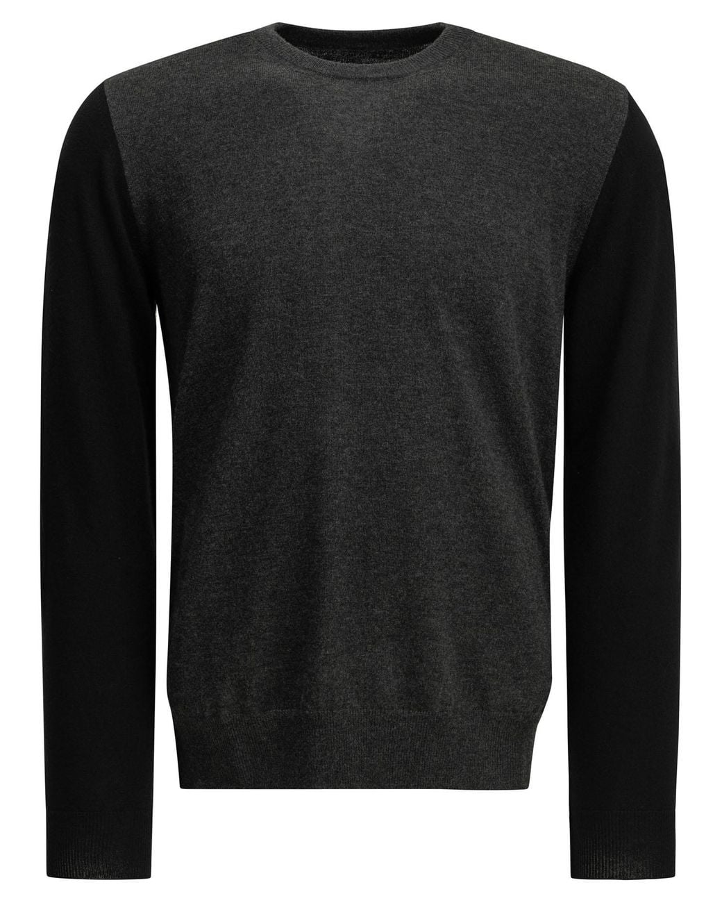 Maison Margiela Black Wool Crewneck Sweater for men