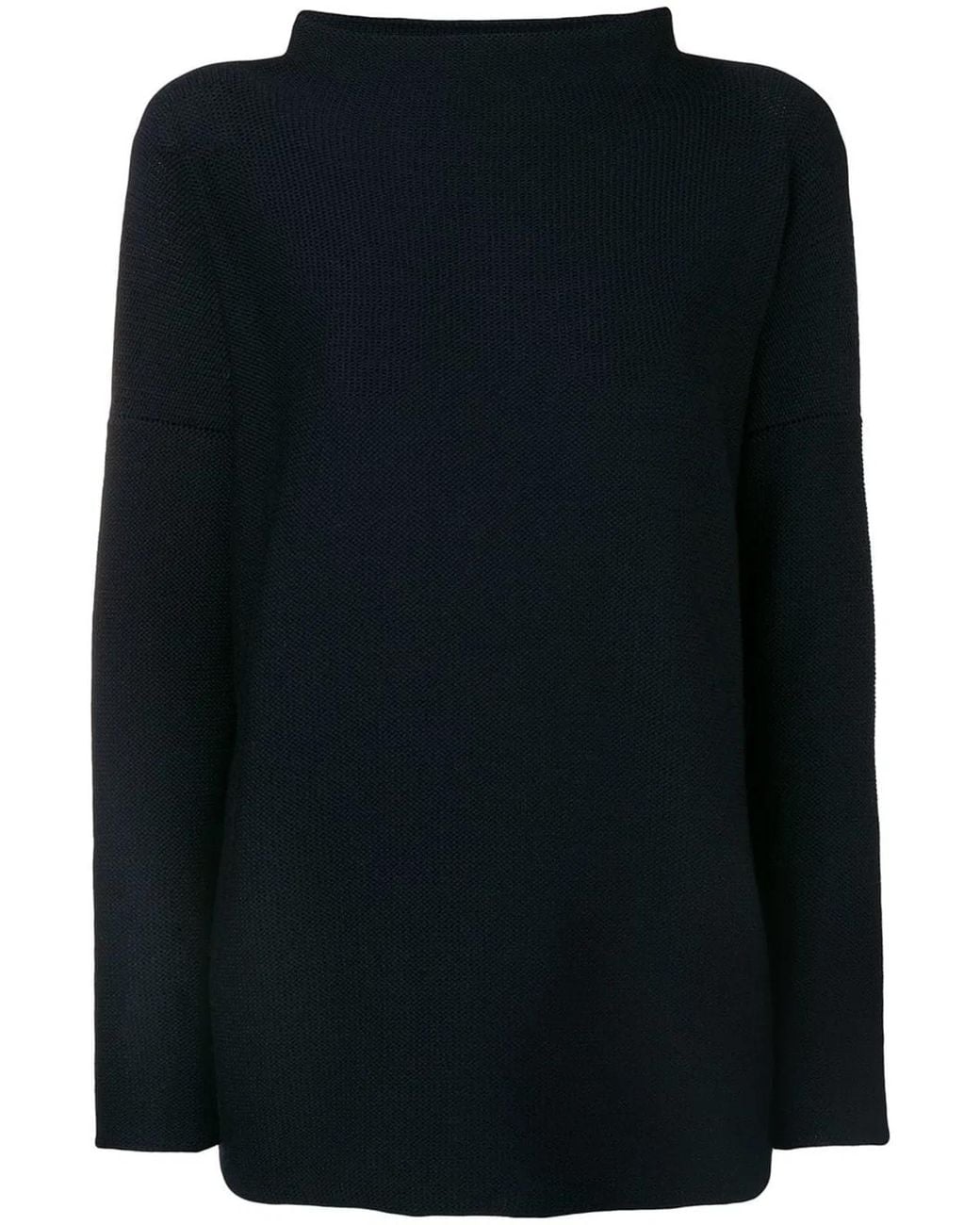 Daniela Gregis Black Wool Turtle-Neck Sweater
