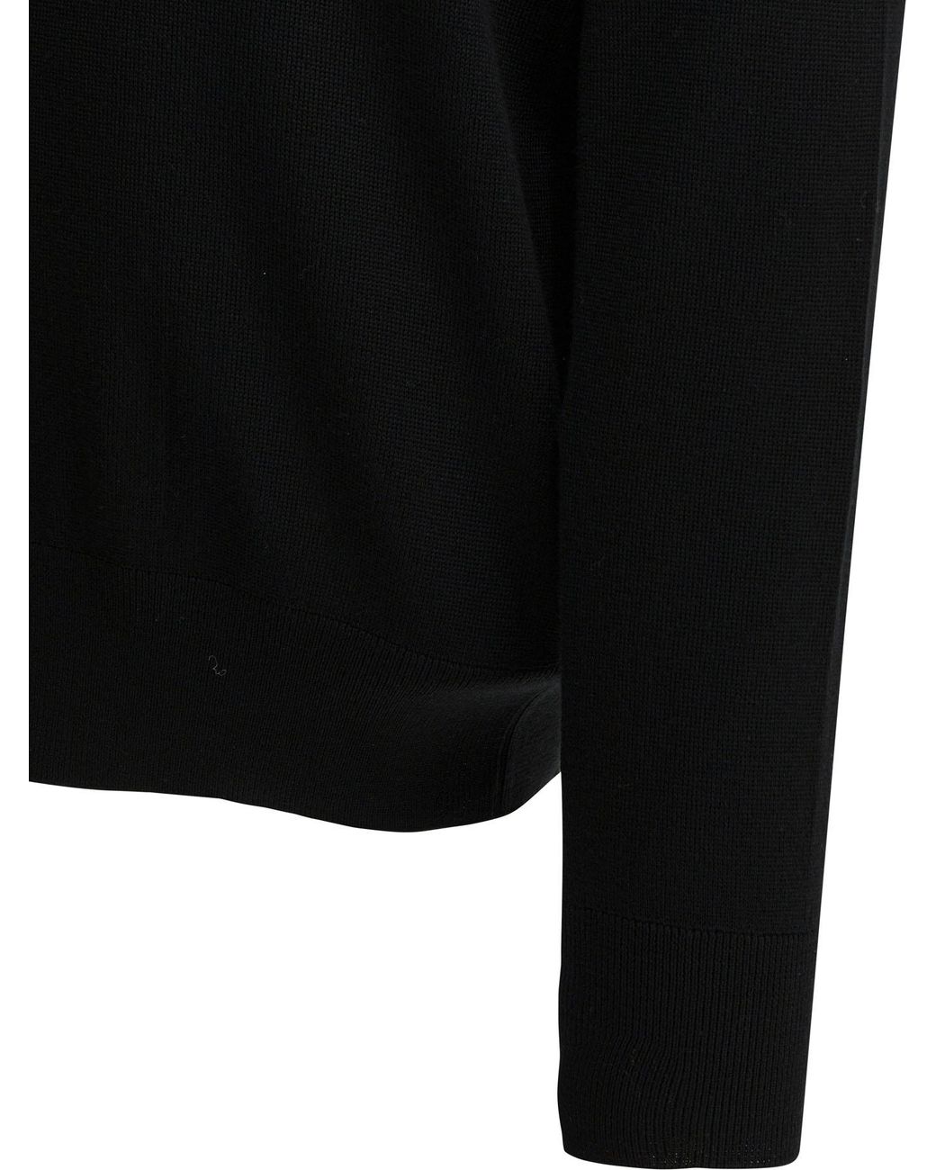 AMI Black Ami De Coeur Sweater for men