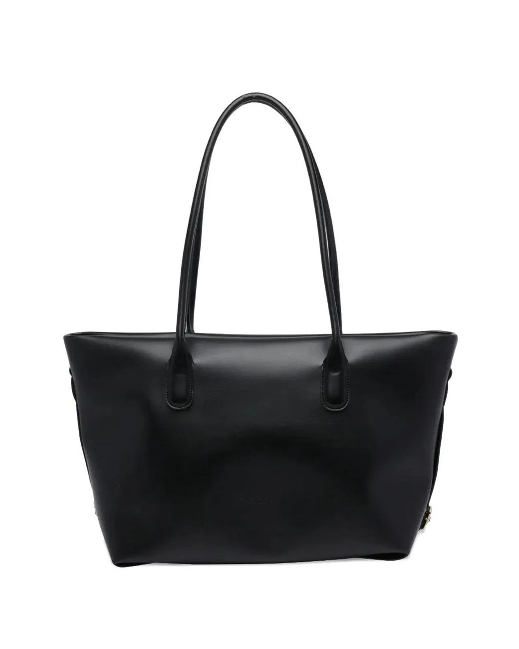THEMOIRÈ Black Polyurethane Recycled Pre Consumer Other Recycled Post Consumer Polyester Handbag