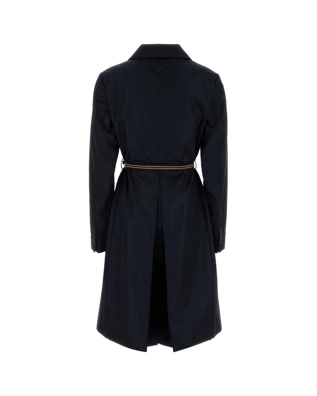 Prada Blue Midnight Re-Nylon Trench Coat