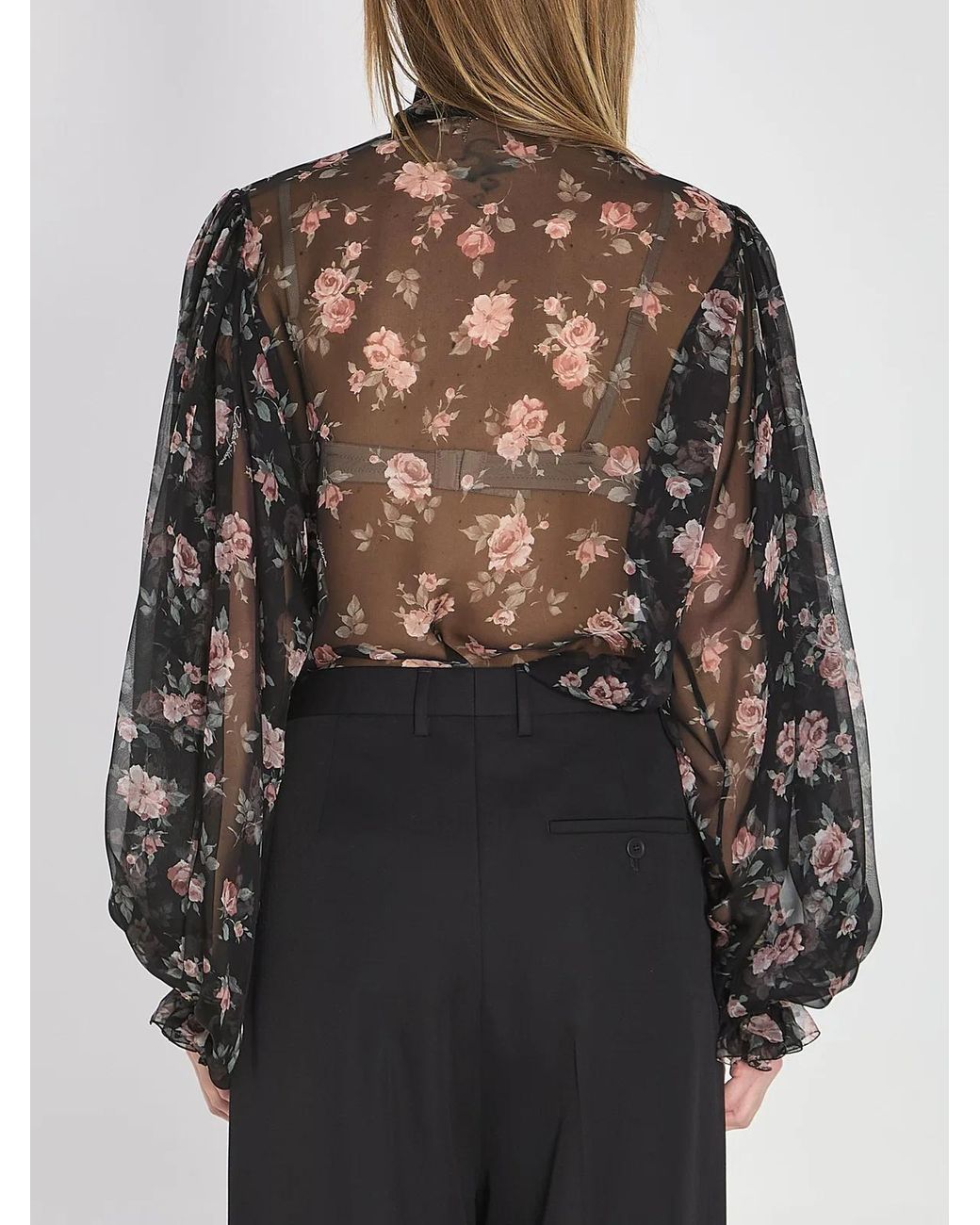 Dolce & Gabbana Black Dolce & Gabbana Multicolour Silk Dress