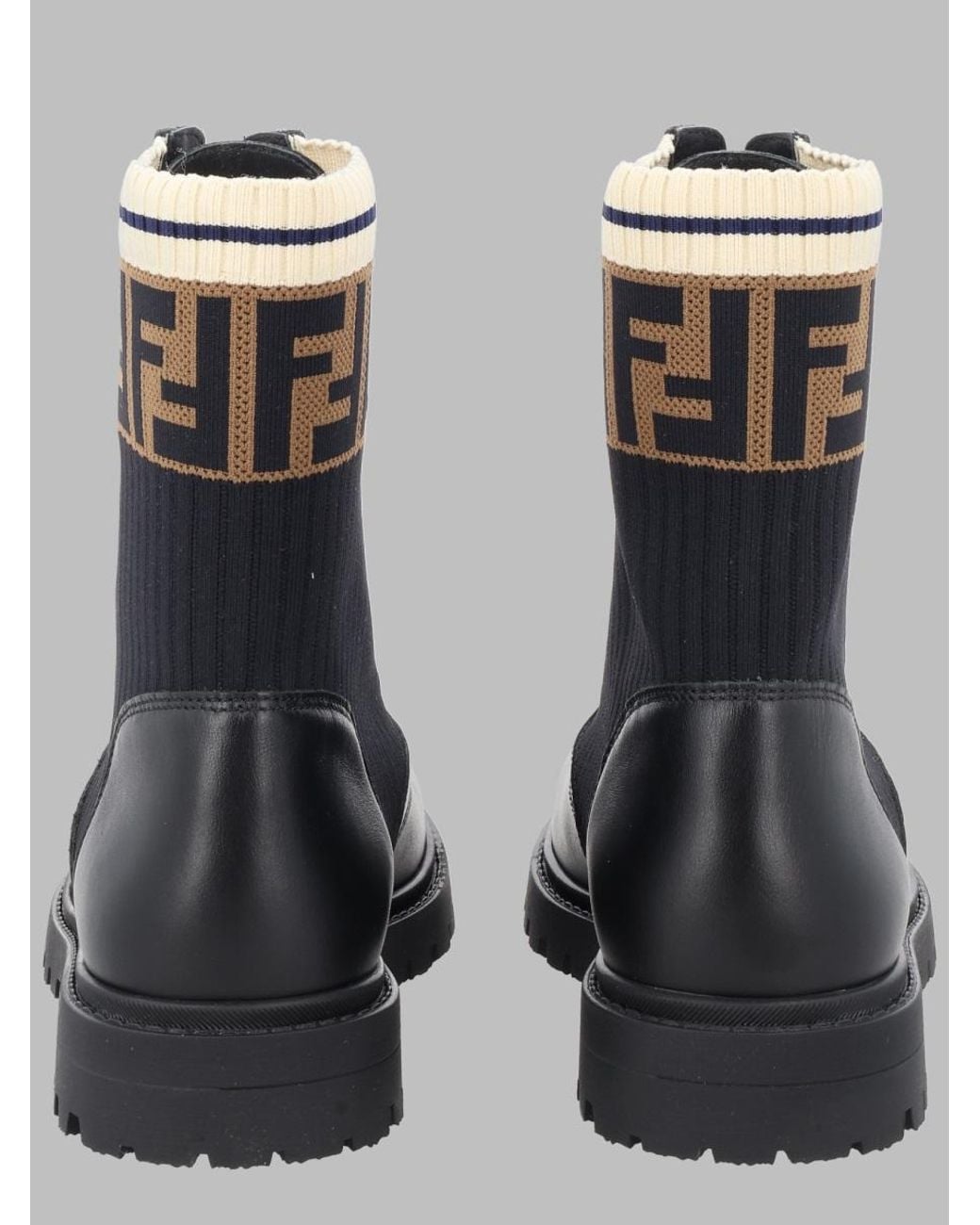 Fendi Black Stivale Con Dettaglio