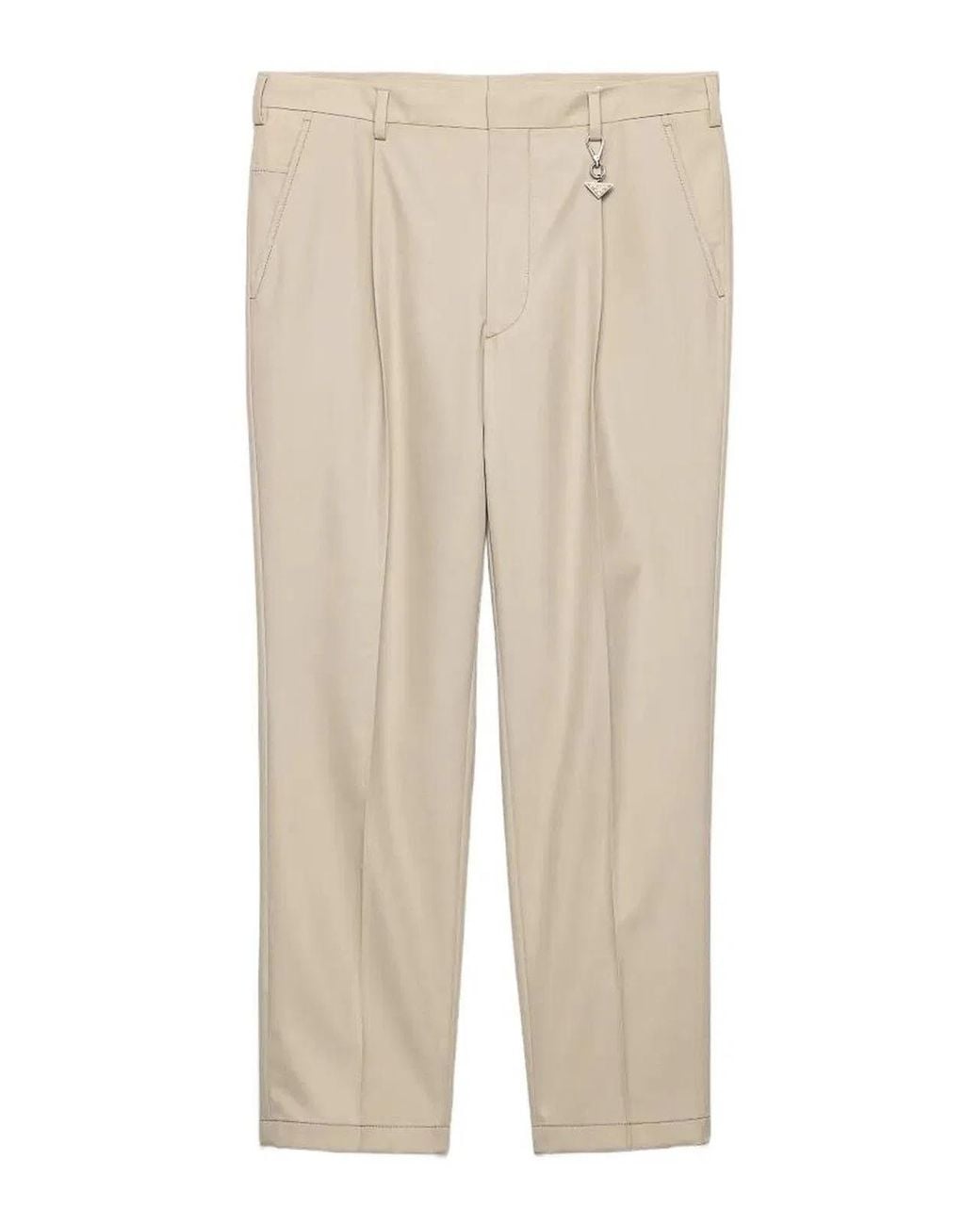 Prada Natural Cotton Pants for men