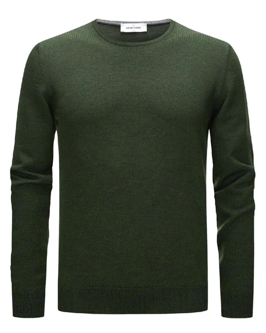 Gran Sasso Green Wool Paracollo Sweater for men