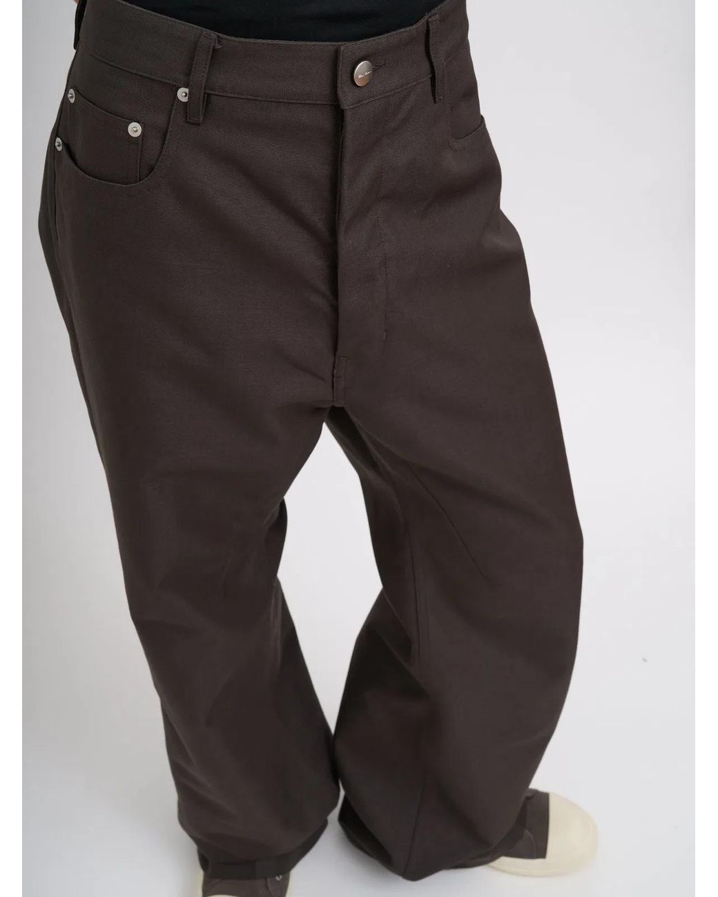 Rick Owens Black Pantaloni Geth Jeans Dark Dust for men