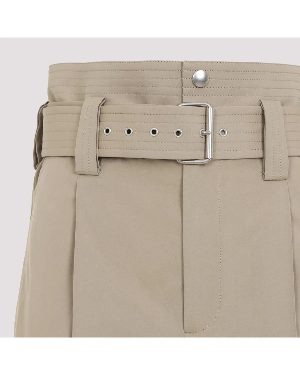 Bottega Veneta Natural High-Waisted Trousers