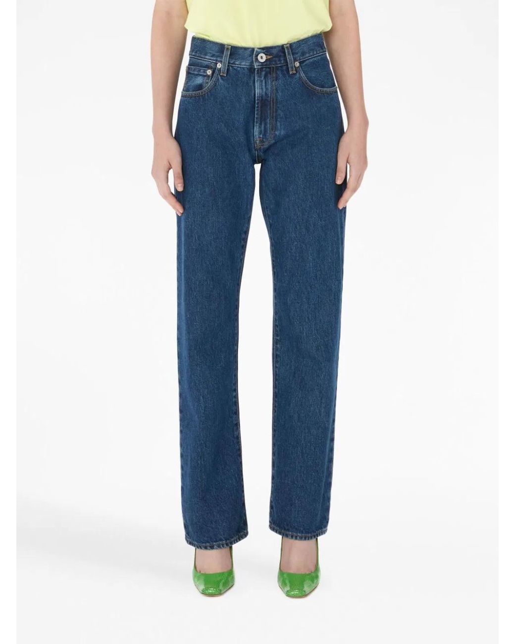 J.W. Anderson Blue Straight Leg Jeans