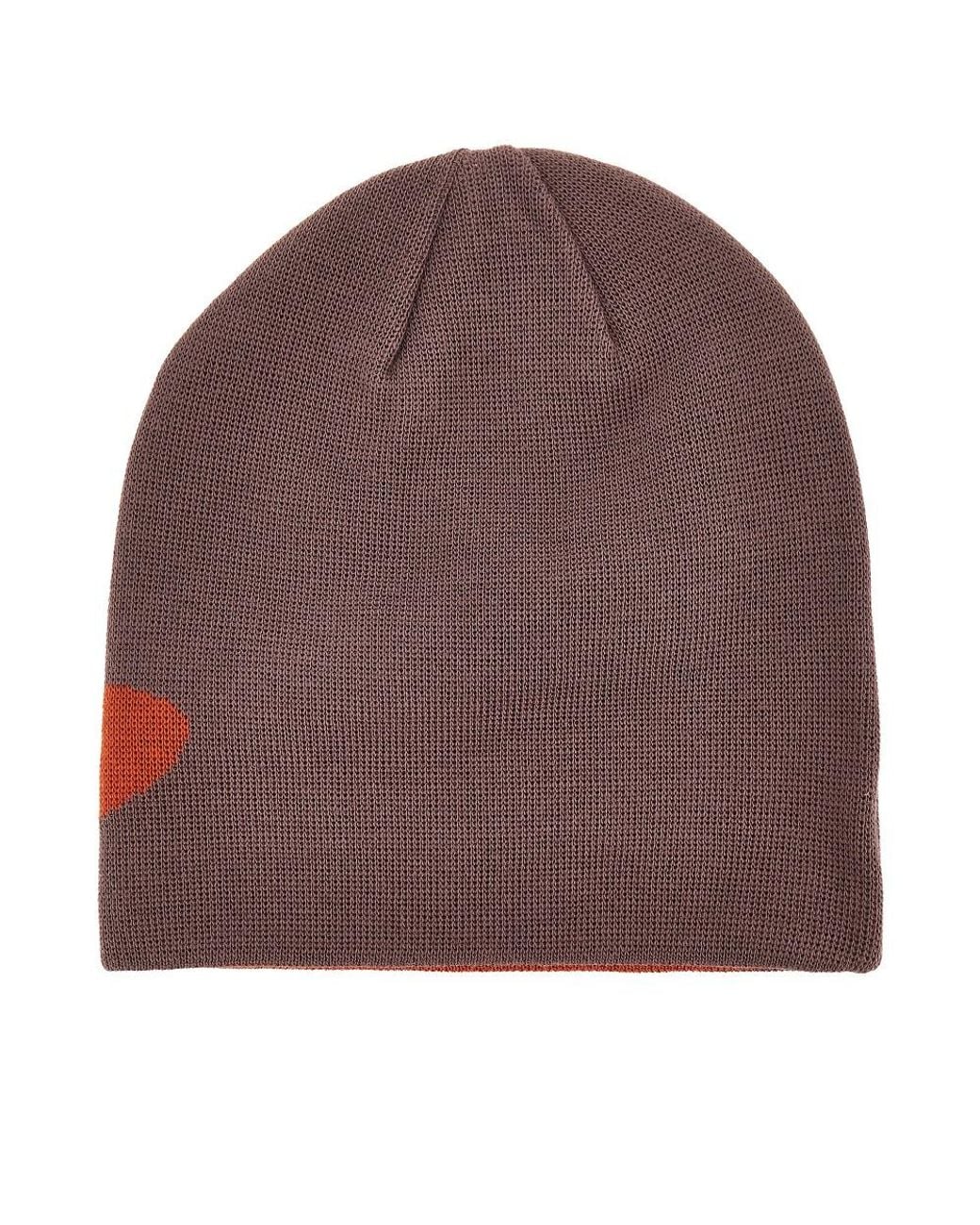 Oakley Brown Ellipse Reversible Beanie Hat for men