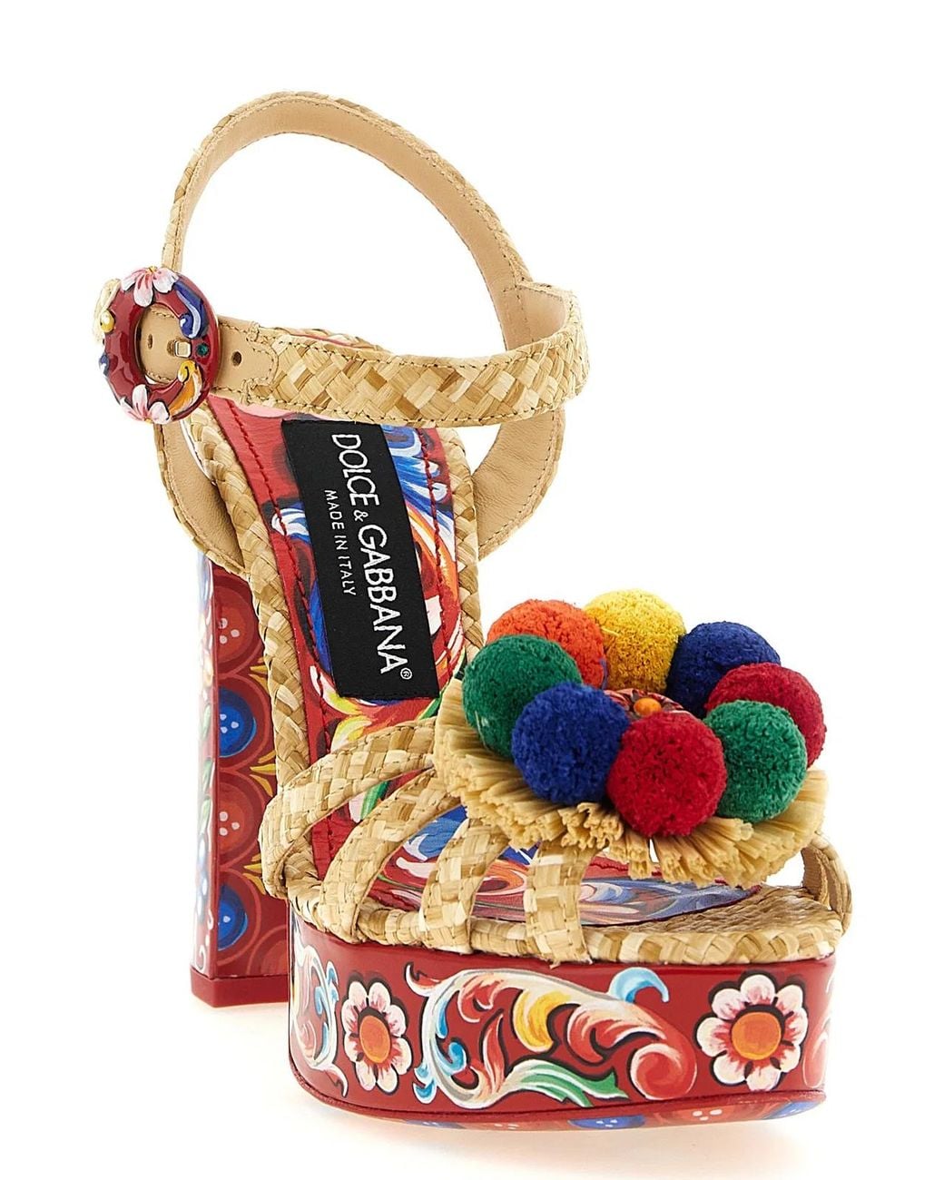 Dolce & Gabbana Metallic Viscose Stiletto Heel Sandals
