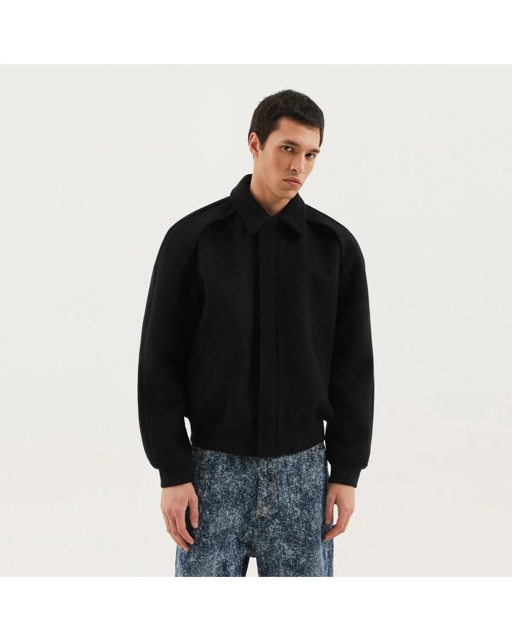 1989 STUDIO Black Magic Bomber for men