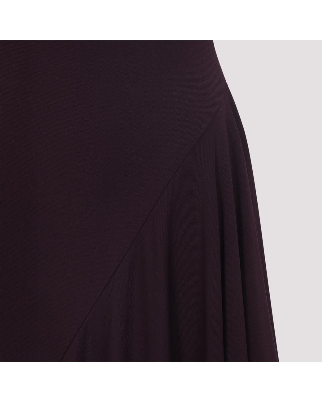 Alaïa Purple Alaia Asymmetric Fluid Jersey Dress