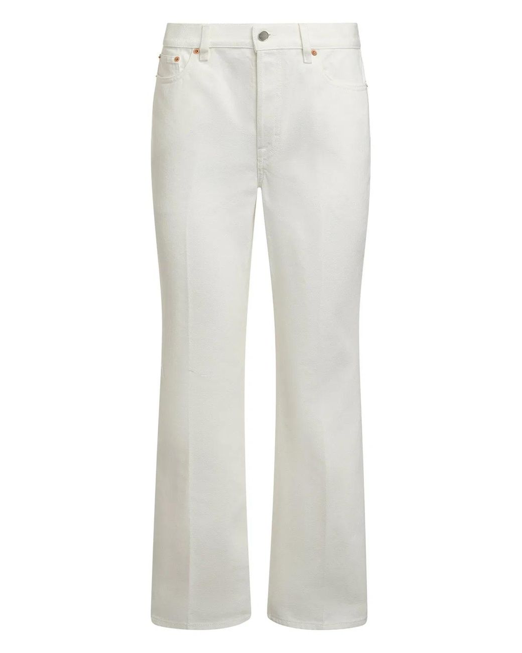 Gucci White Flared Trousers