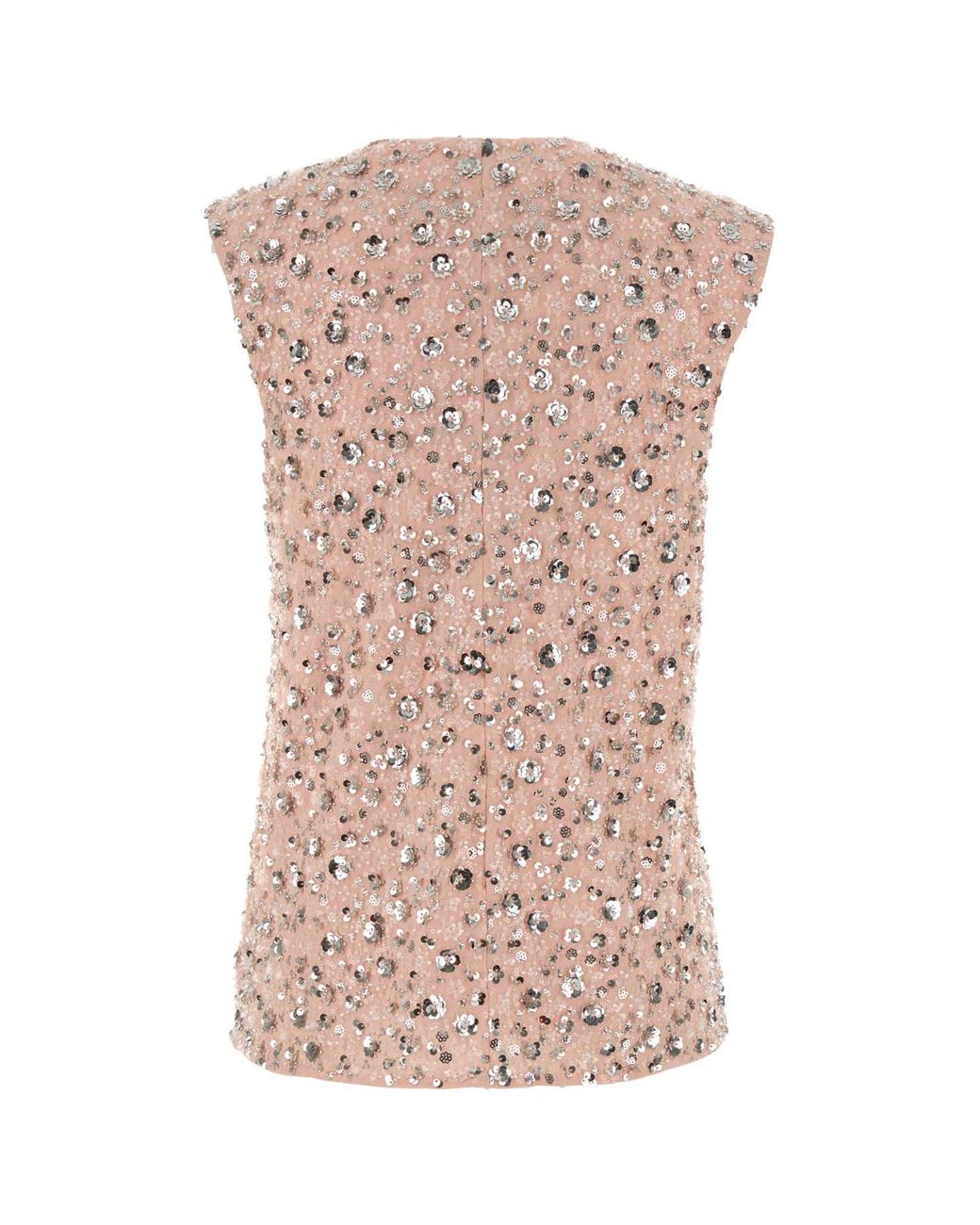 Rabanne Pink Lightflower Embroidered Top