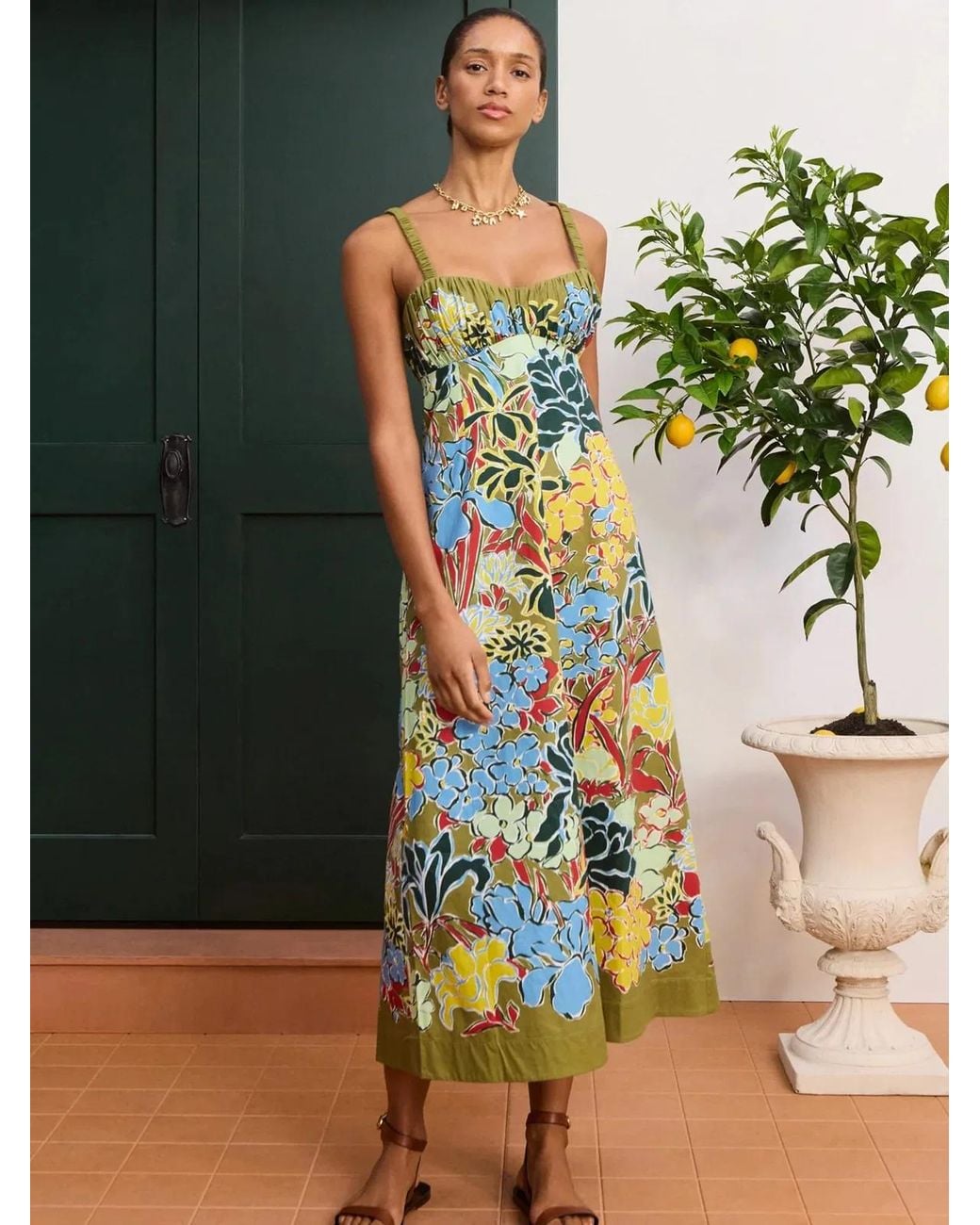 ALÉMAIS White Solstice Midi Dress