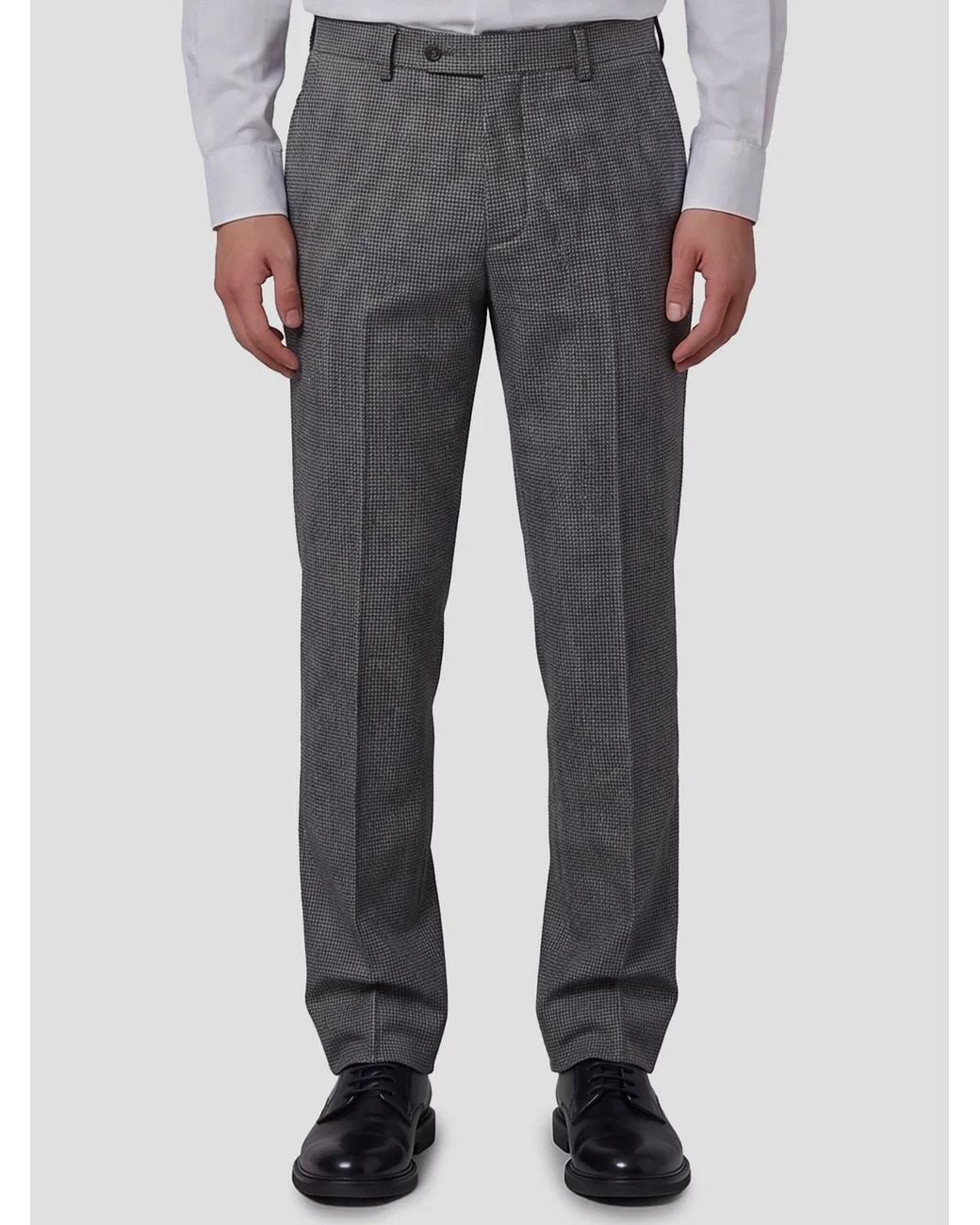 Lardini Gray Le Origini Virgin Wool Pants for men