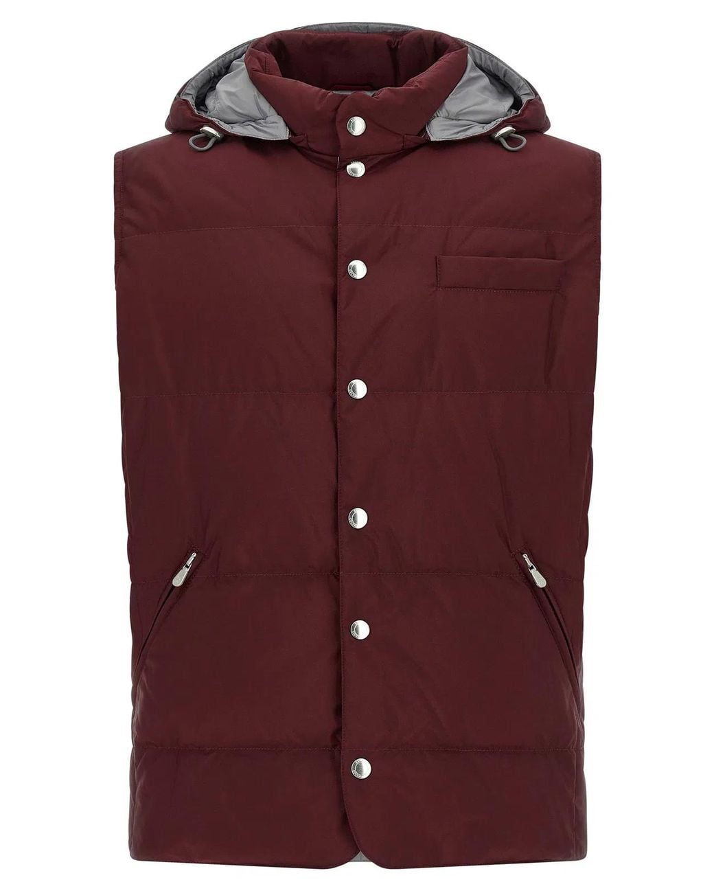 Brunello Cucinelli Purple Padded Vest for men
