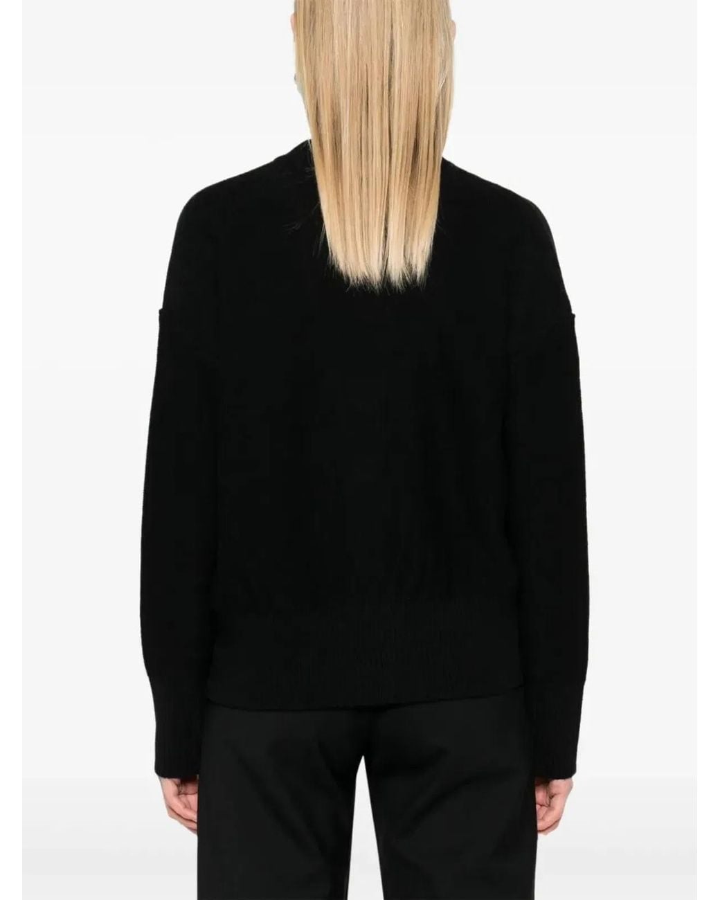 MM6 by Maison Margiela Black Cardigan With Cut-Out Details
