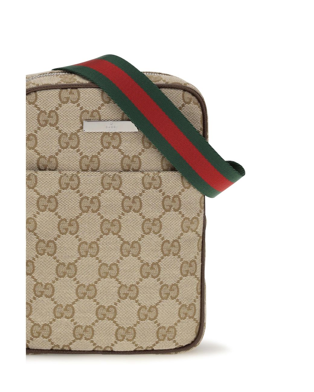 Gucci Gray Small Tag Pouch for men