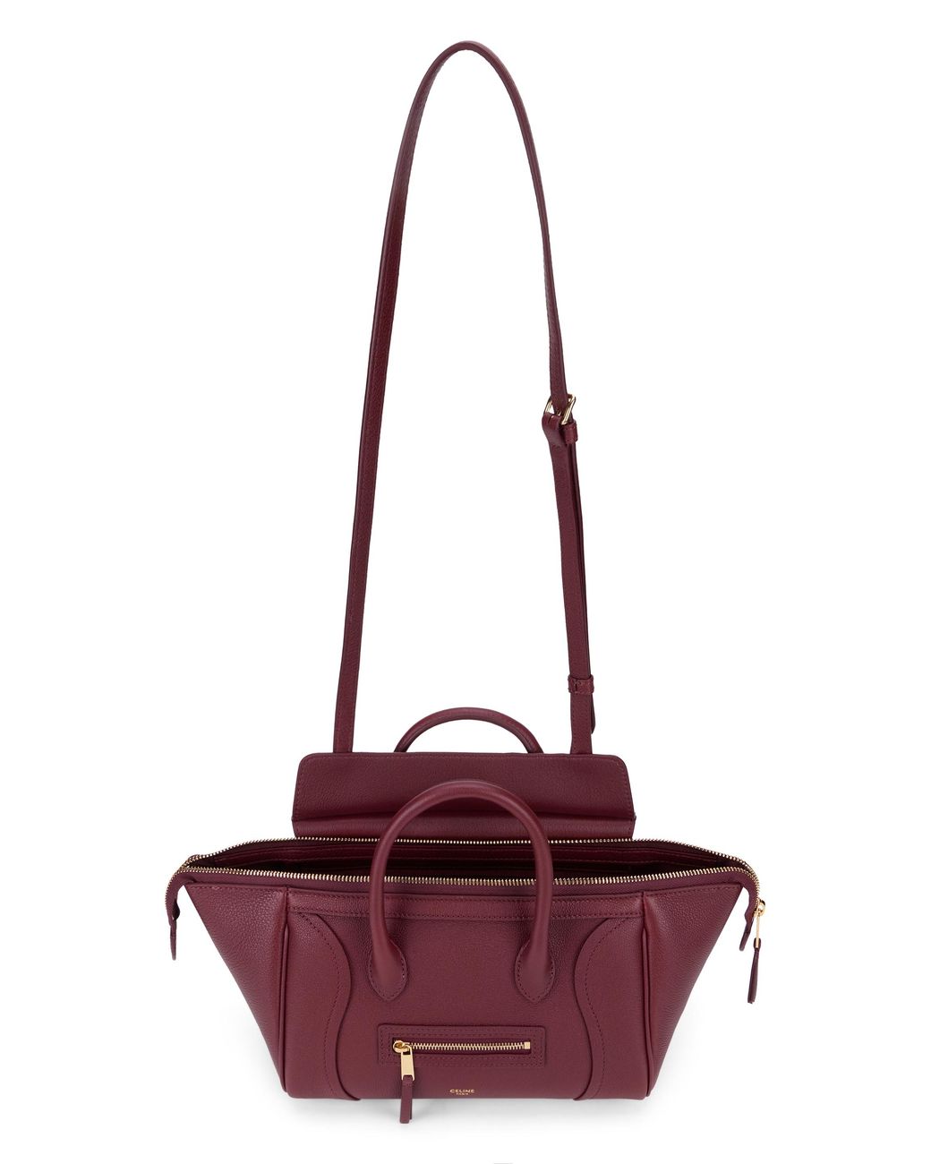 Céline Pink Syrah Small New Luggage Shoulder Bag